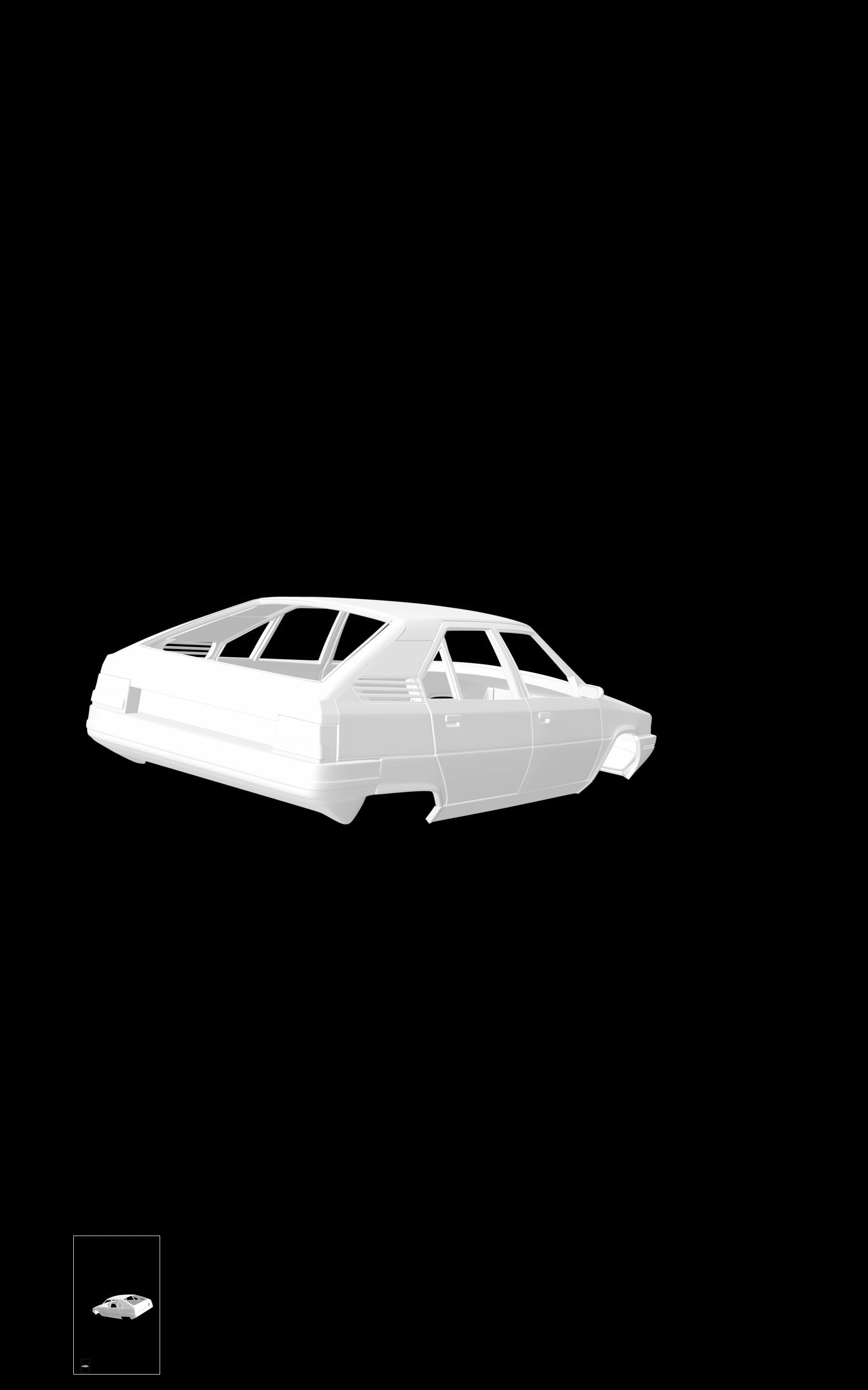 Citroen BX 3D print model_3