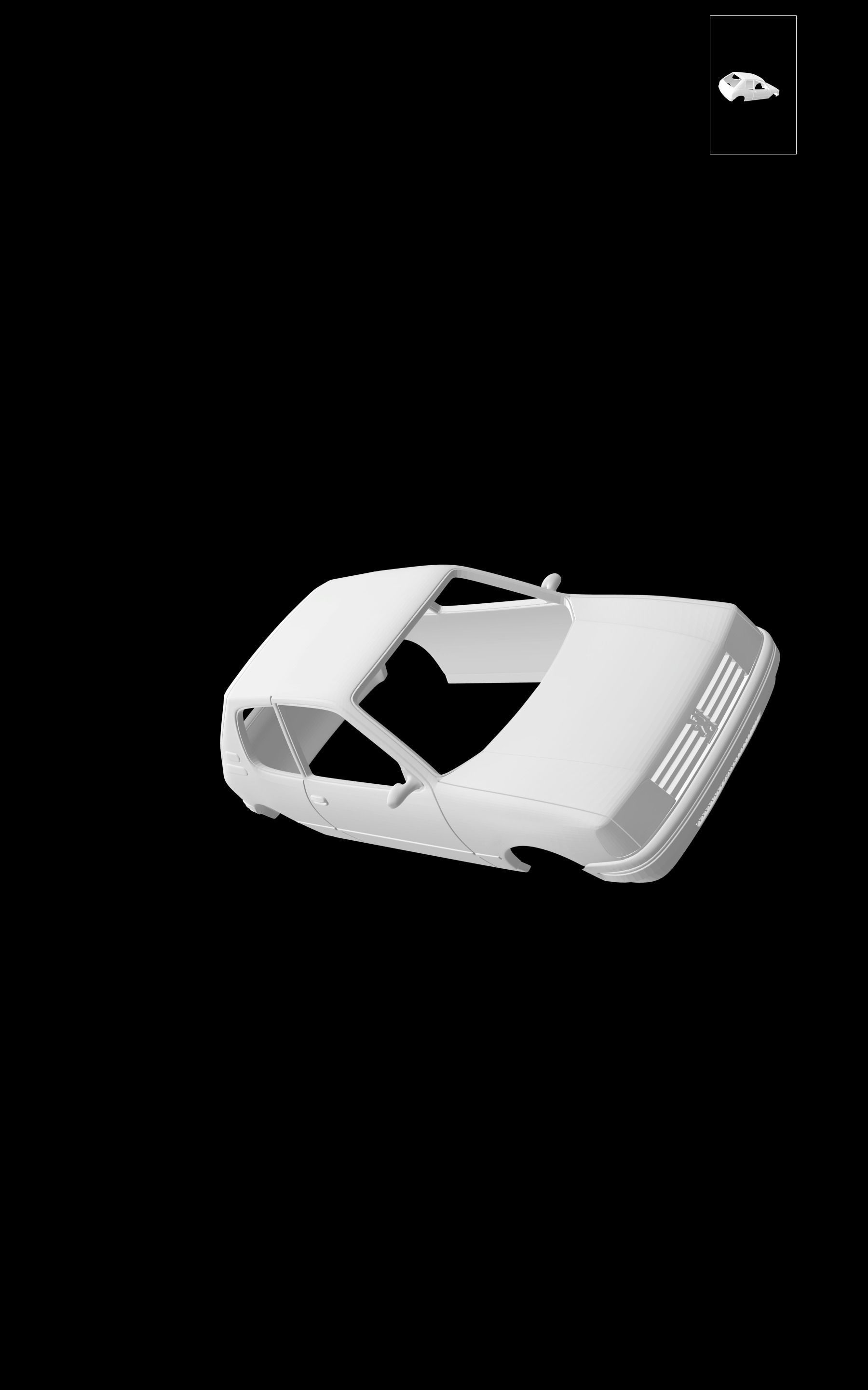 Peugeot 205 3D print model_4