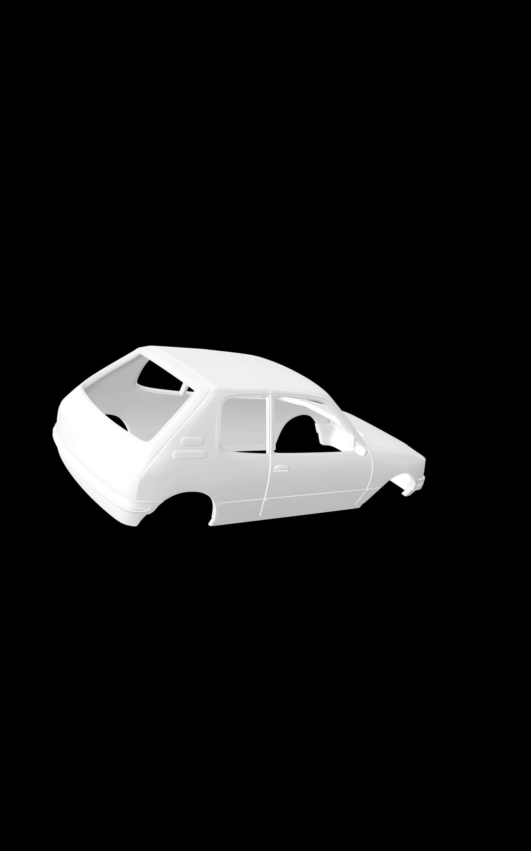 Peugeot 205 3D print model_3