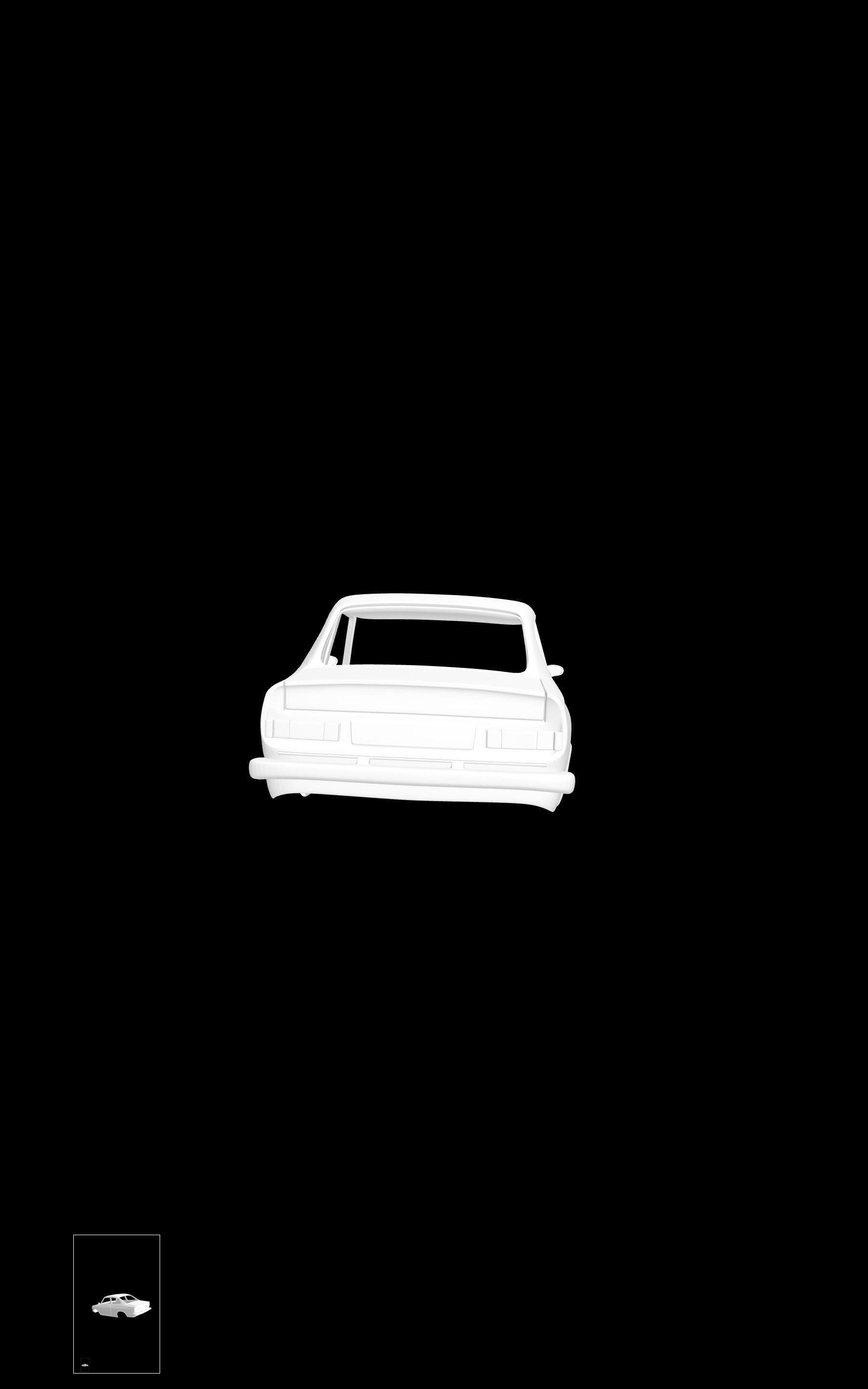 DAF 44 Coupe 3D print model_4