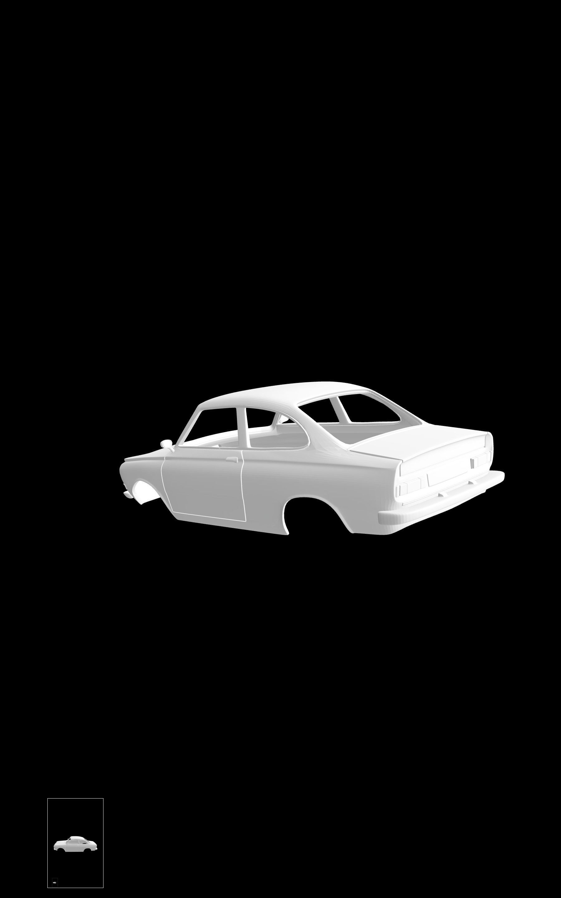 DAF 44 Coupe 3D print model_2