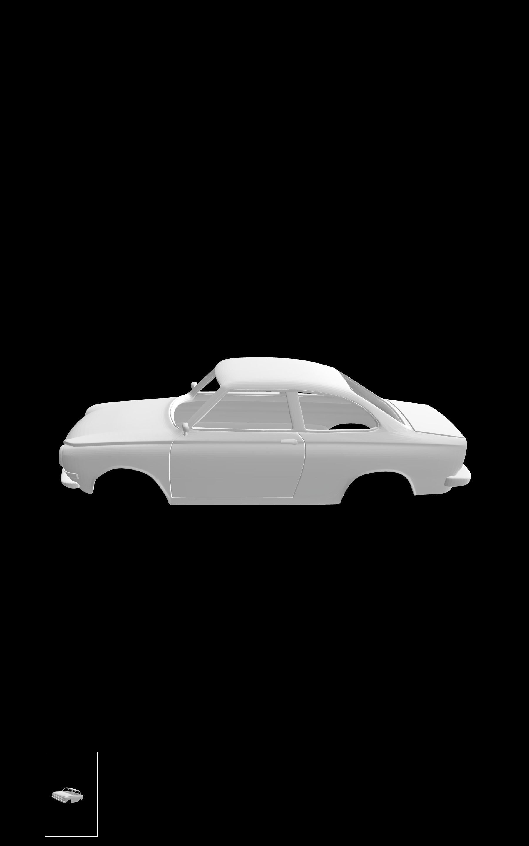 DAF 44 Coupe 3D print model_1