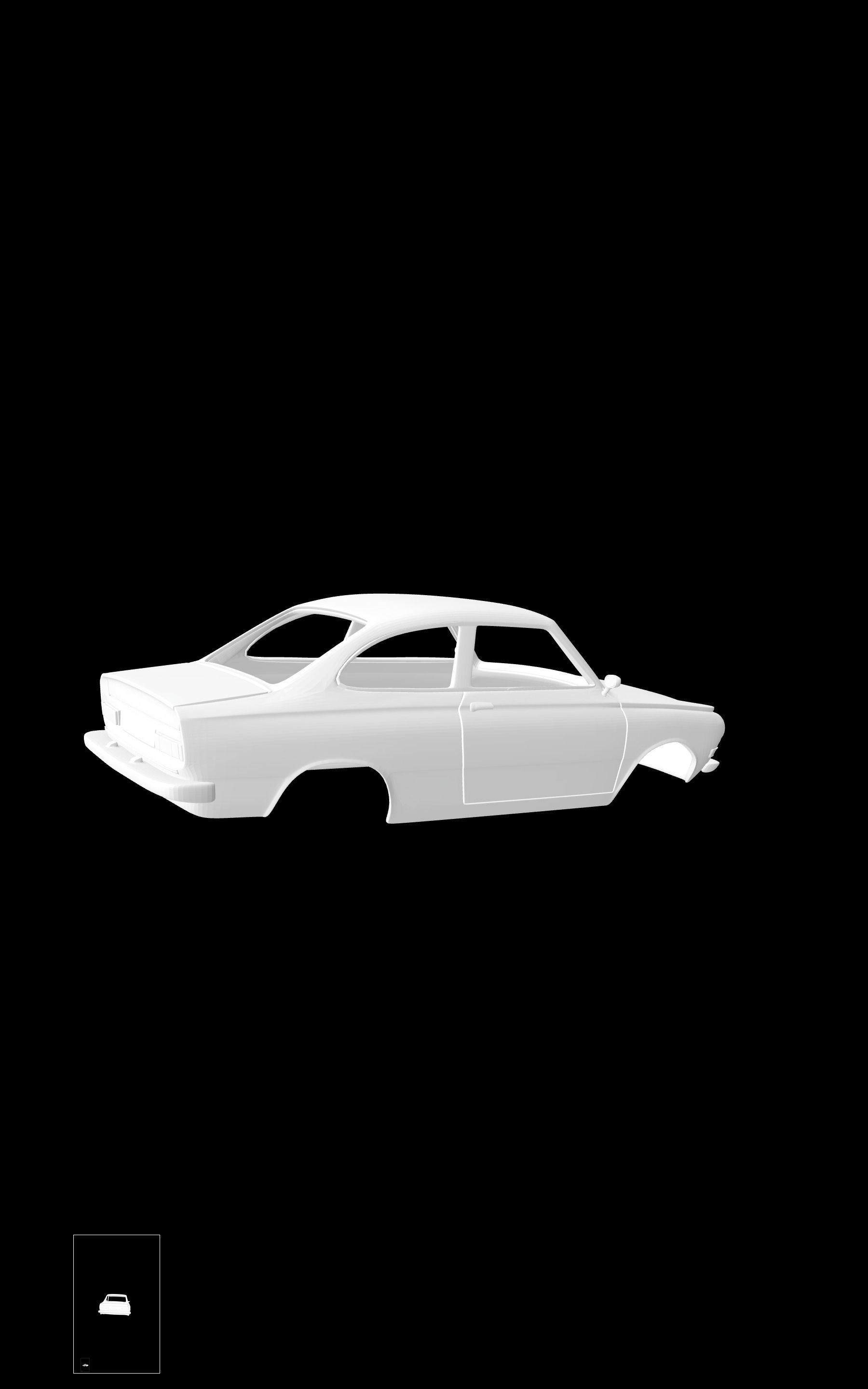 DAF 44 Coupe 3D print model_3