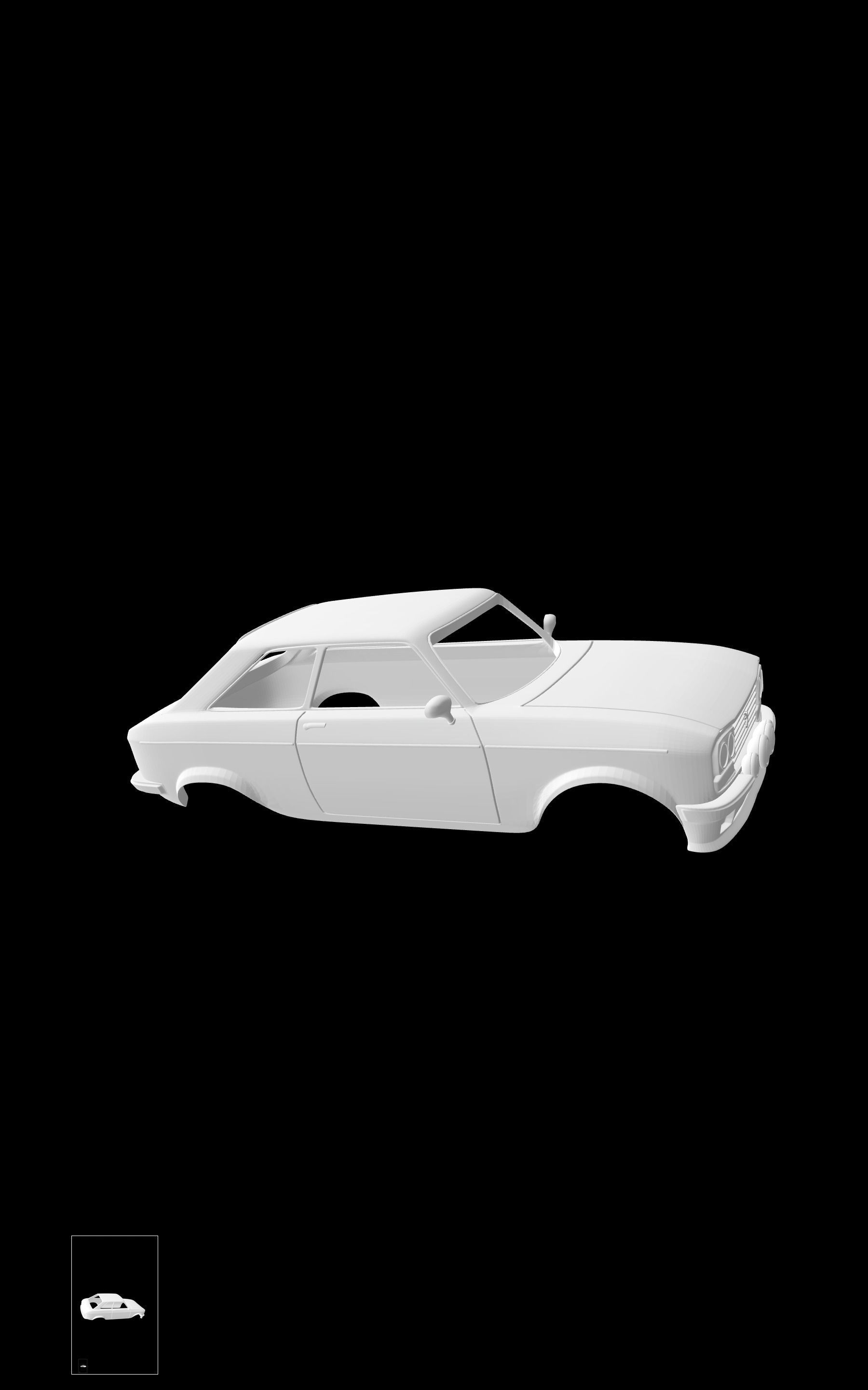 Peugeot 304 Coupe Rally 3D print model_4