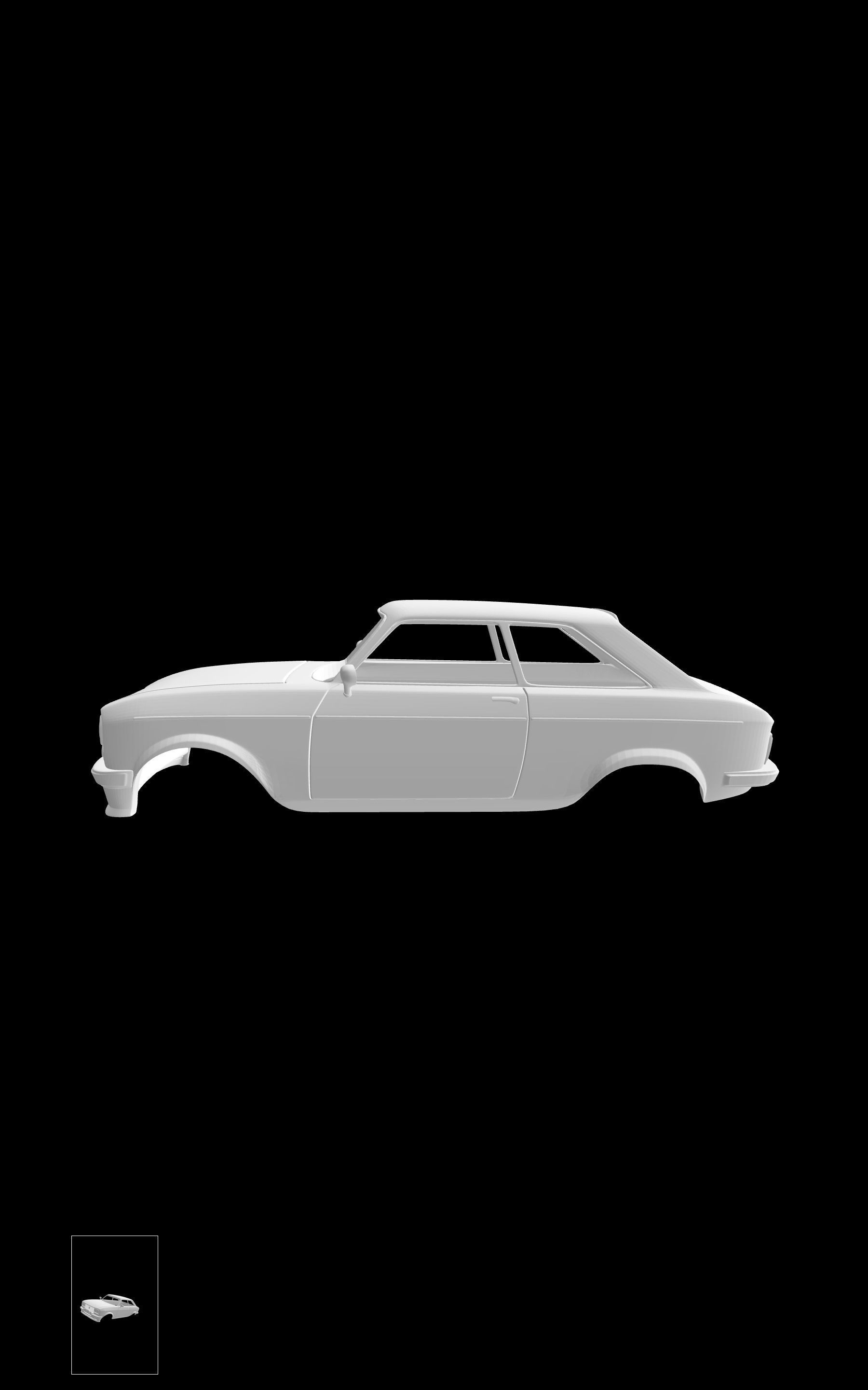 Peugeot 304 Coupe Rally 3D print model_1