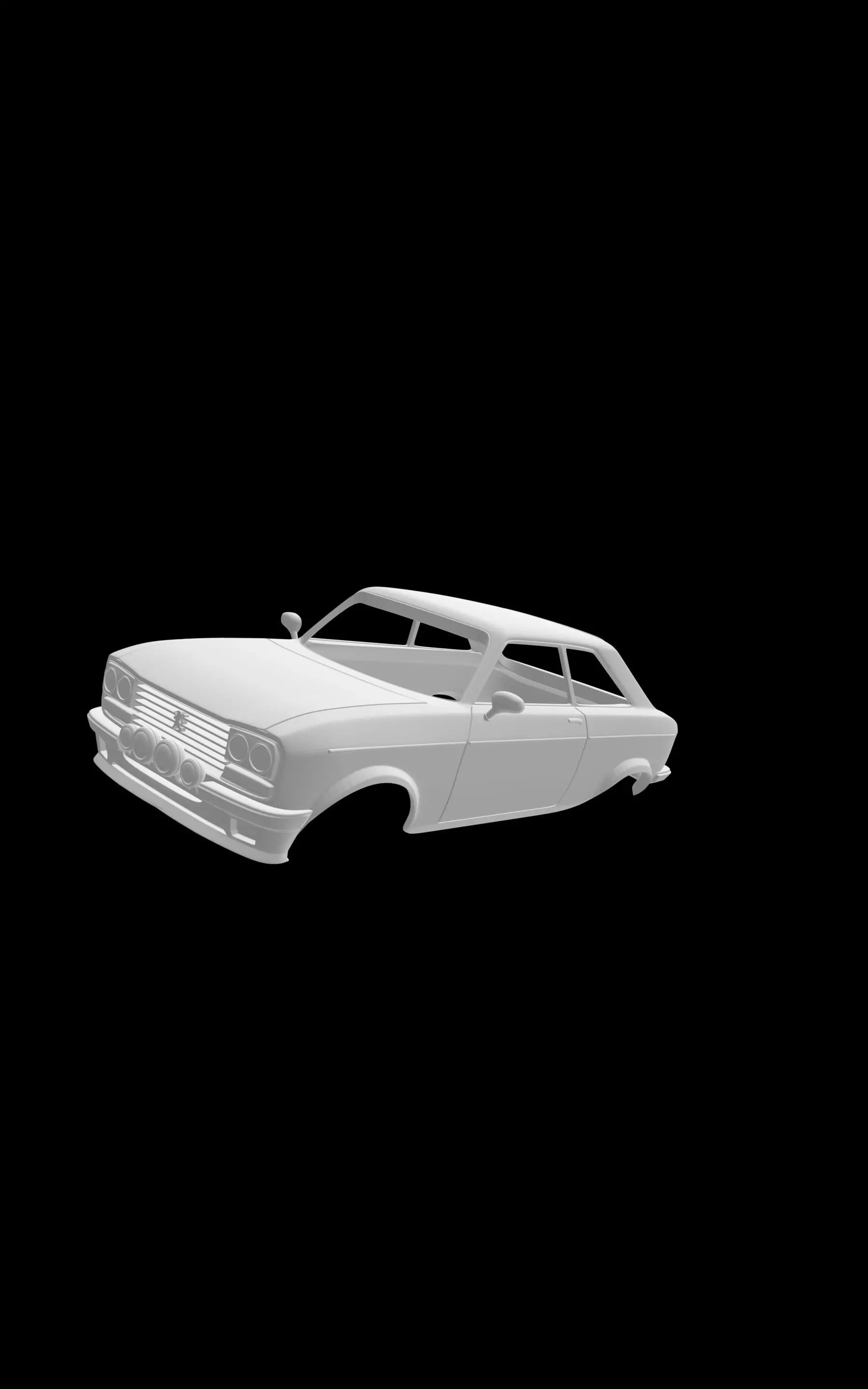 Peugeot 304 Coupe Rally 3D print model_0