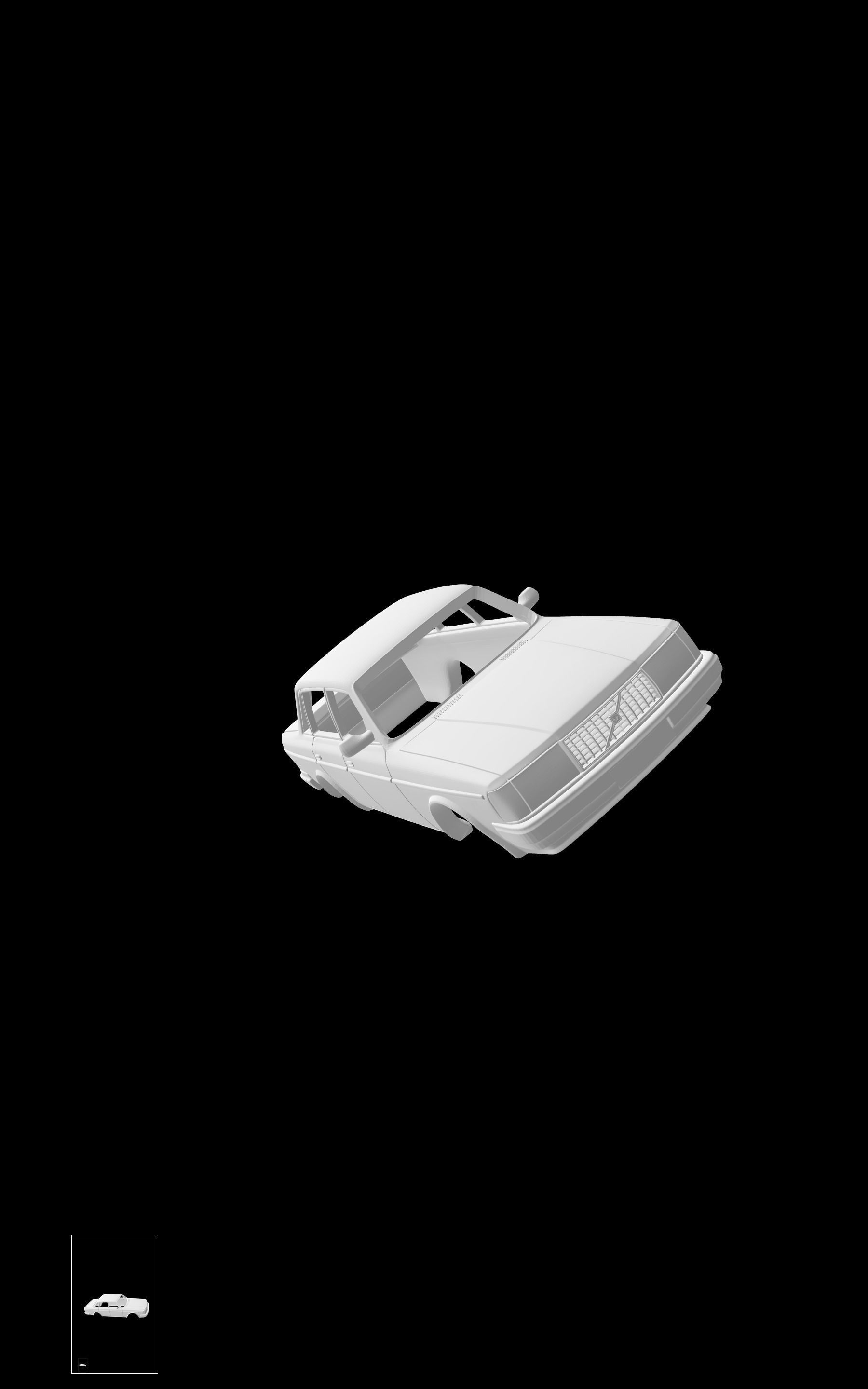 Volvo 244 3D print model_5