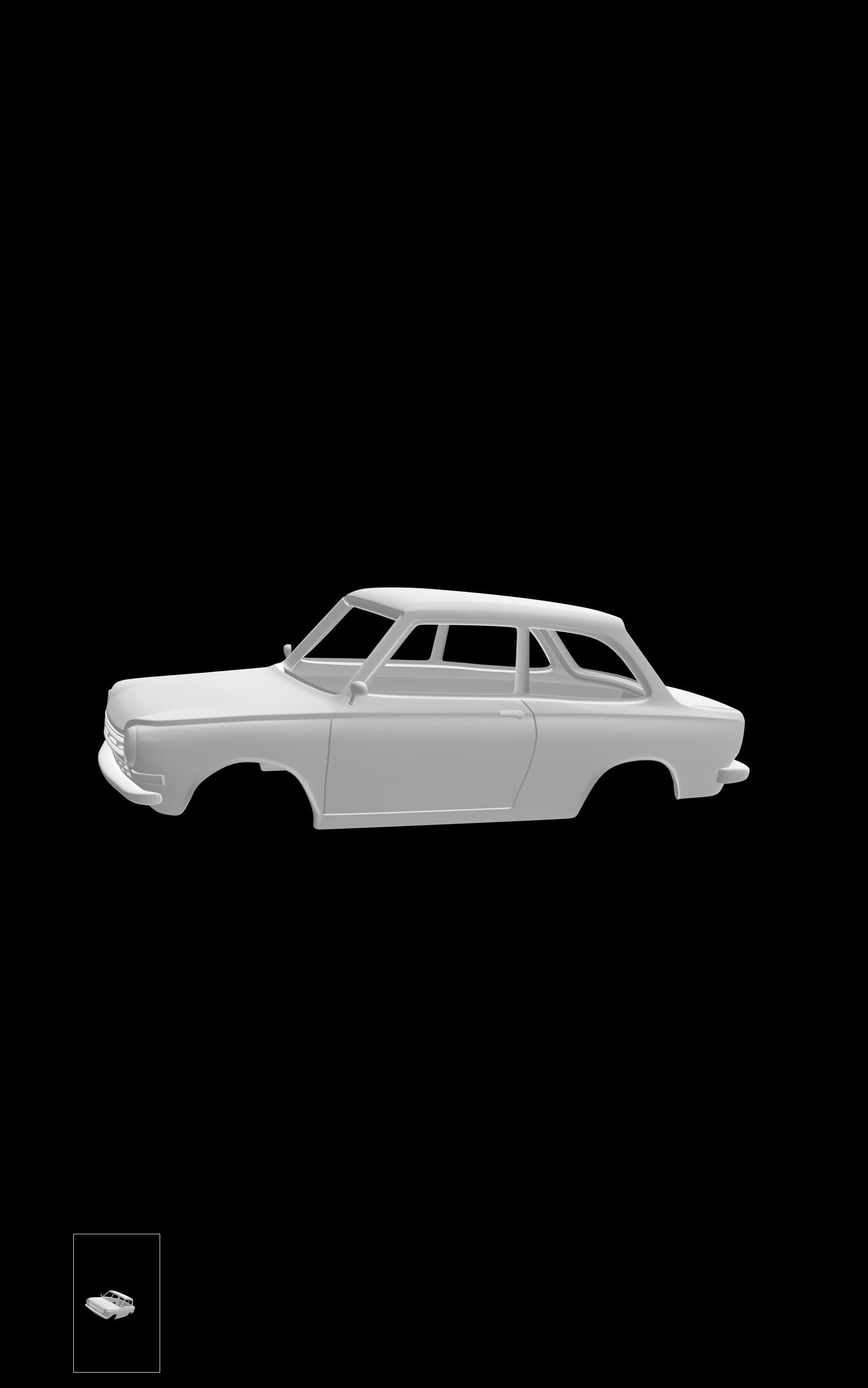 DAF 44 Saloon 3D print model_1