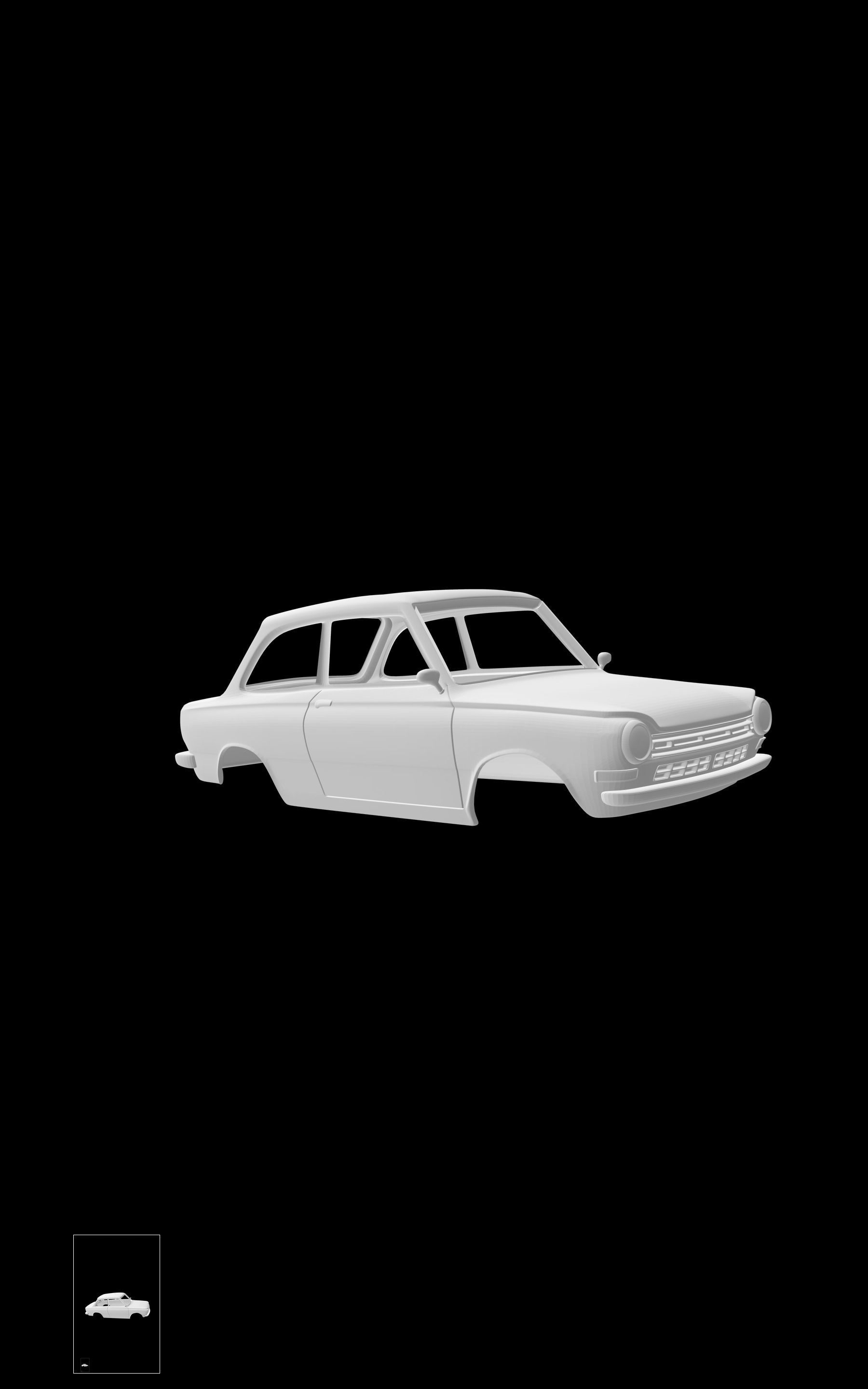 DAF 44 Saloon 3D print model_7
