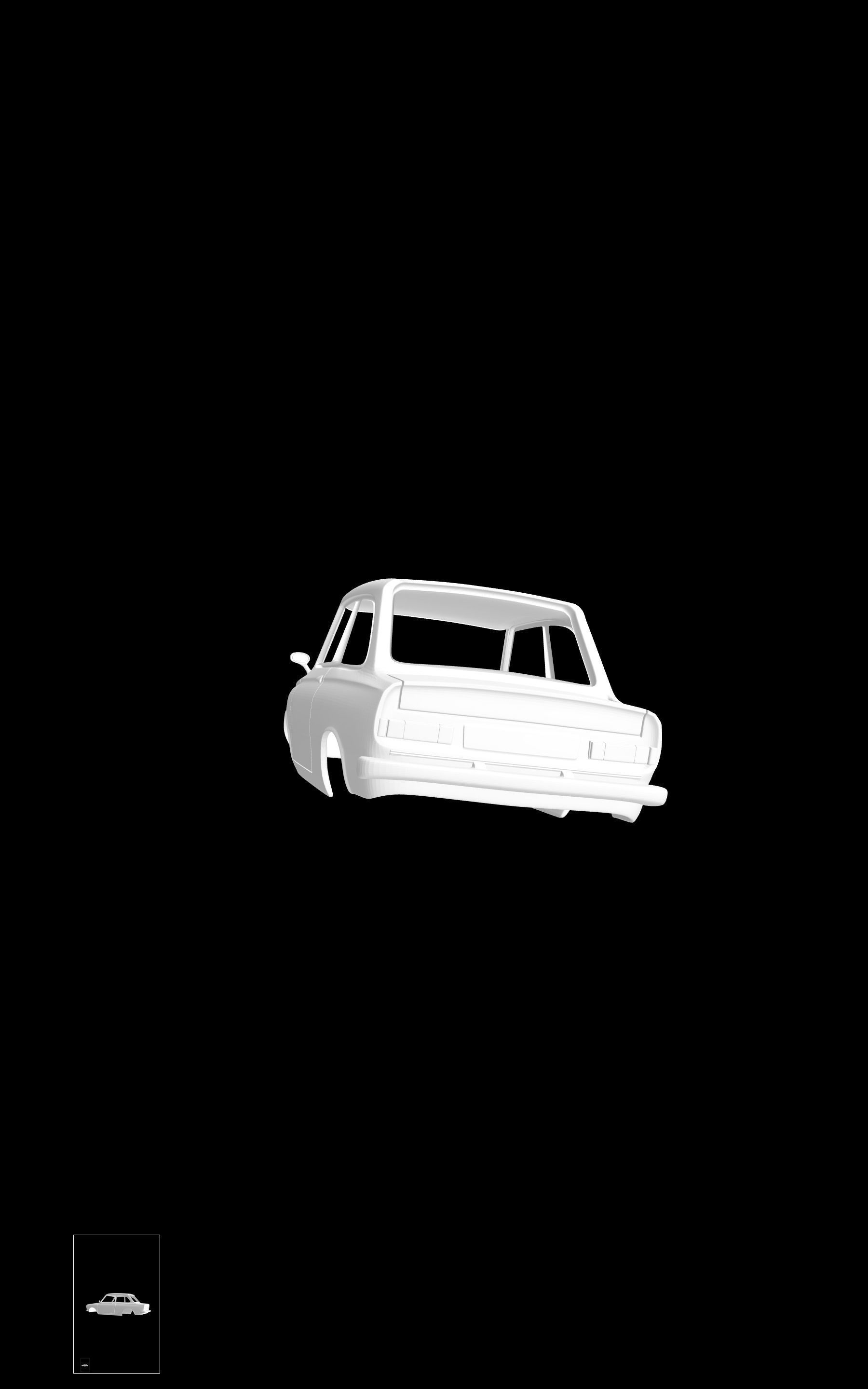 DAF 44 Saloon 3D print model_3