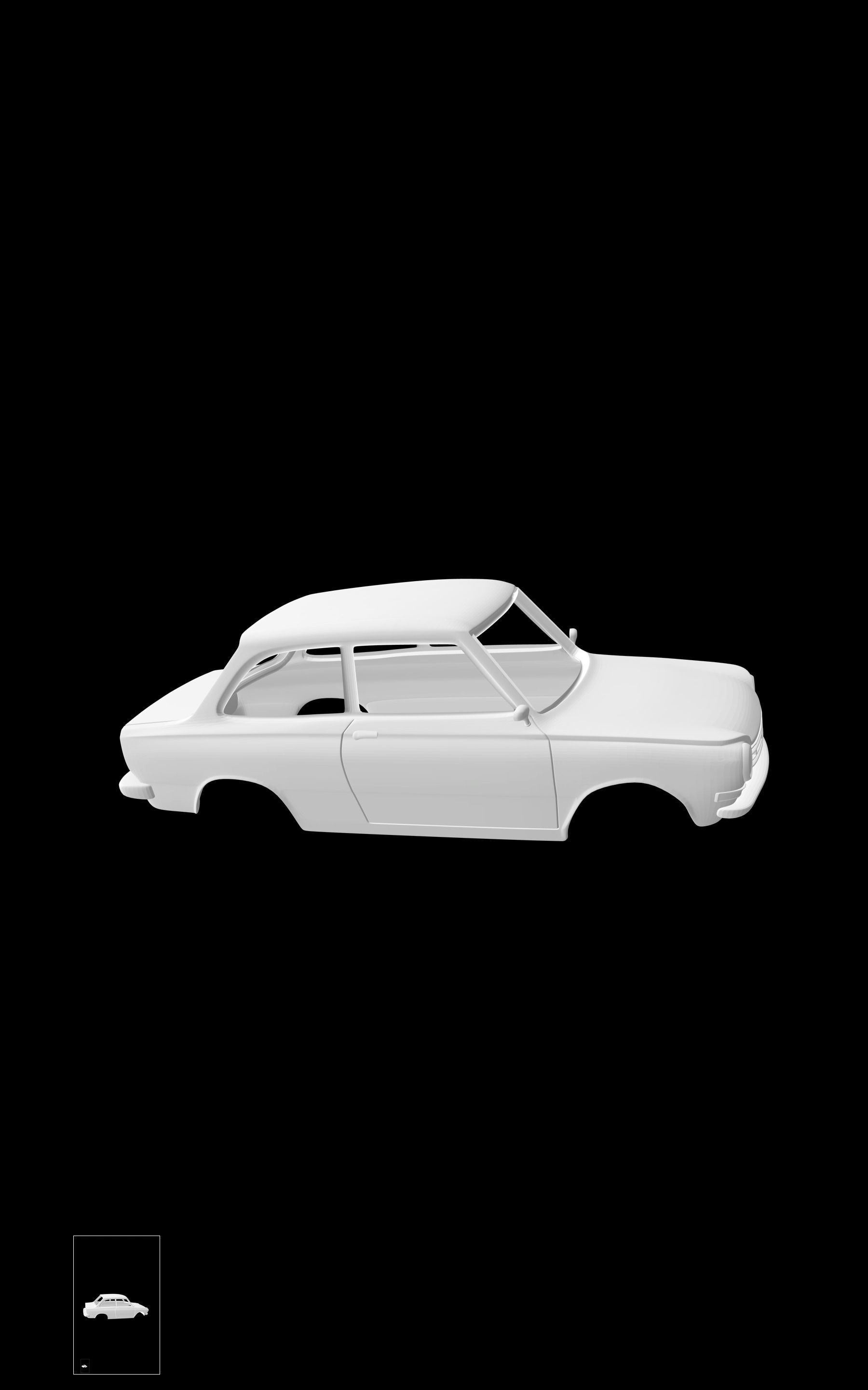 DAF 44 Saloon 3D print model_6