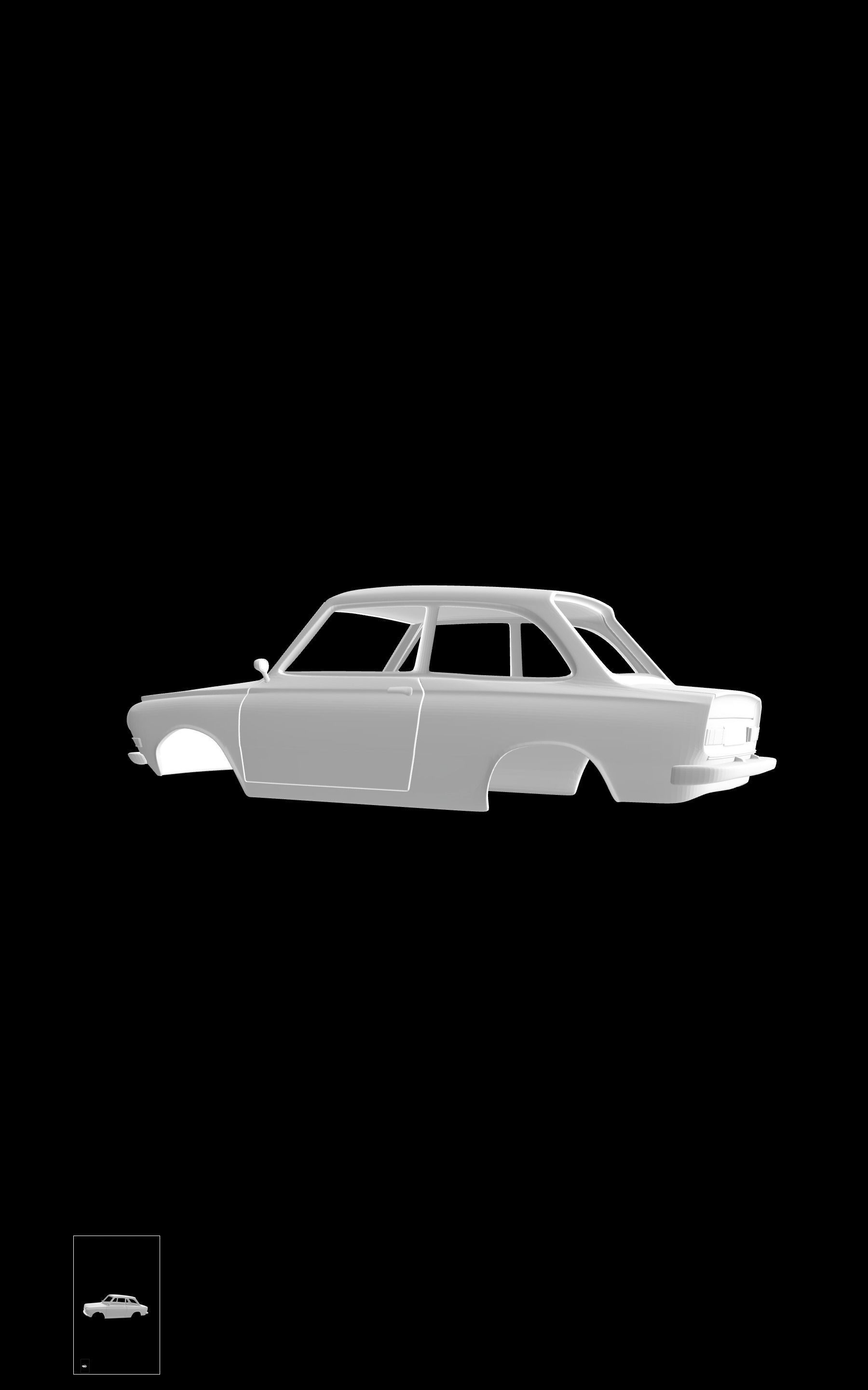 DAF 44 Saloon 3D print model_2