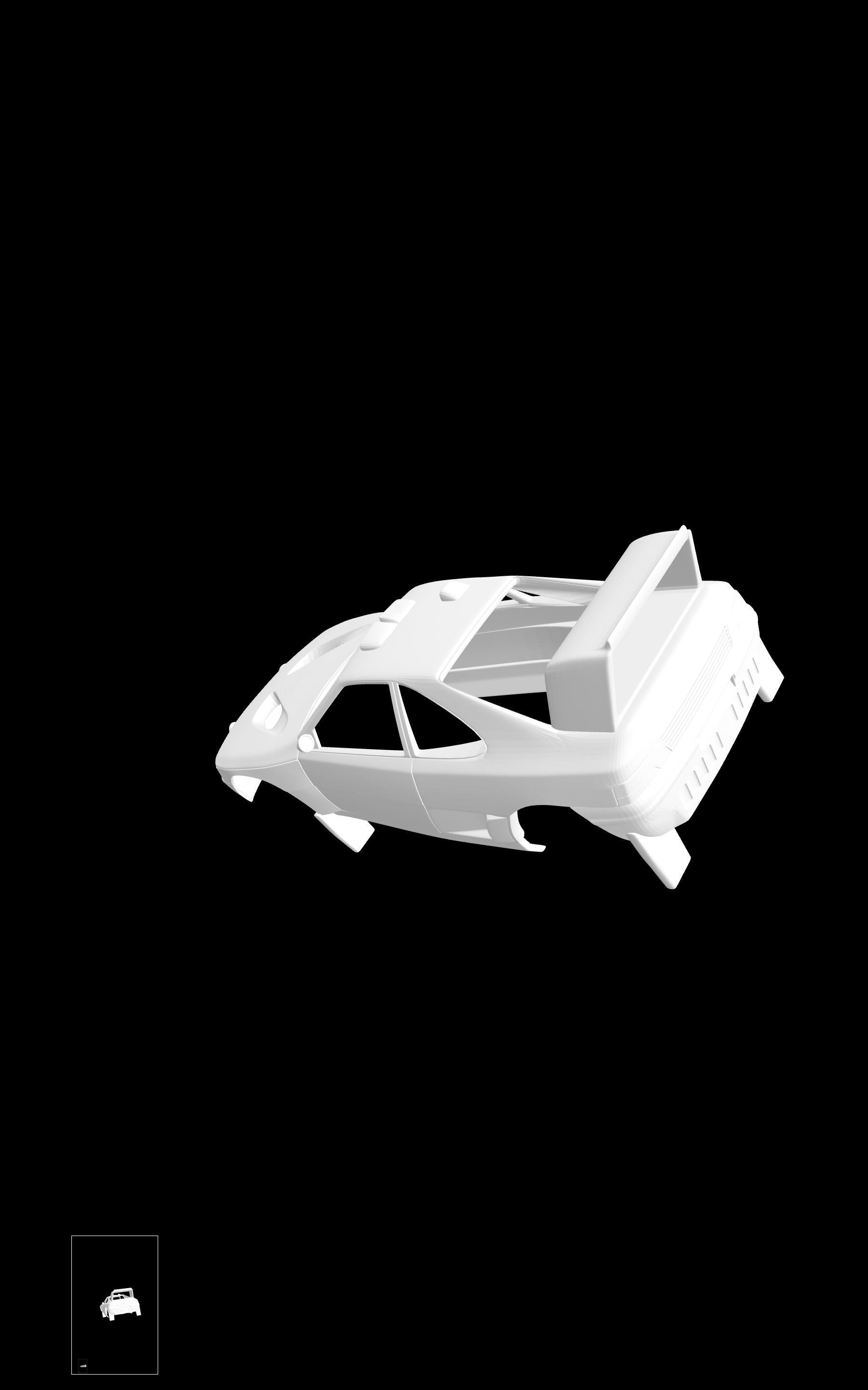 Peugeot 405 T16 3D print model_4