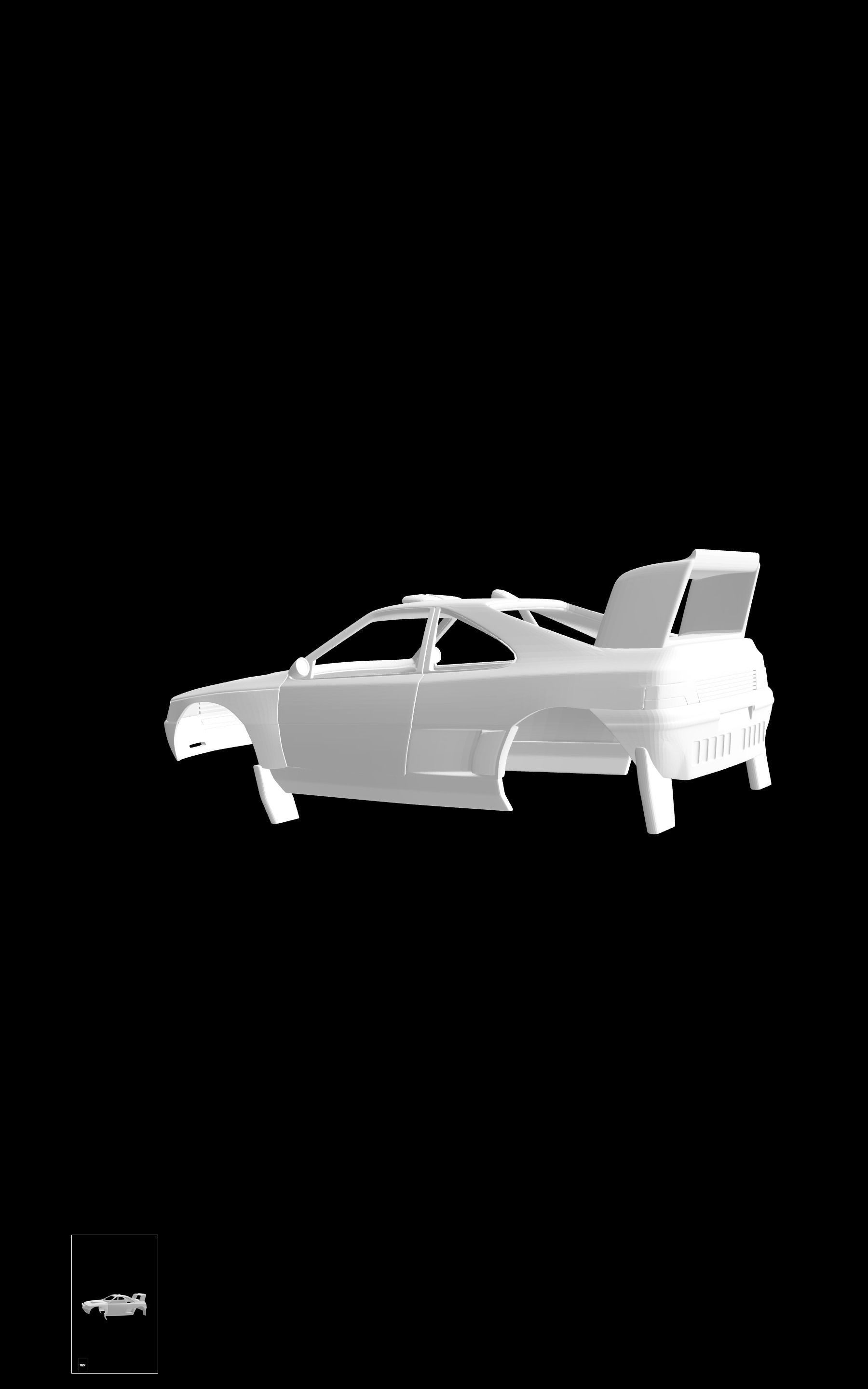 Peugeot 405 T16 3D print model_2