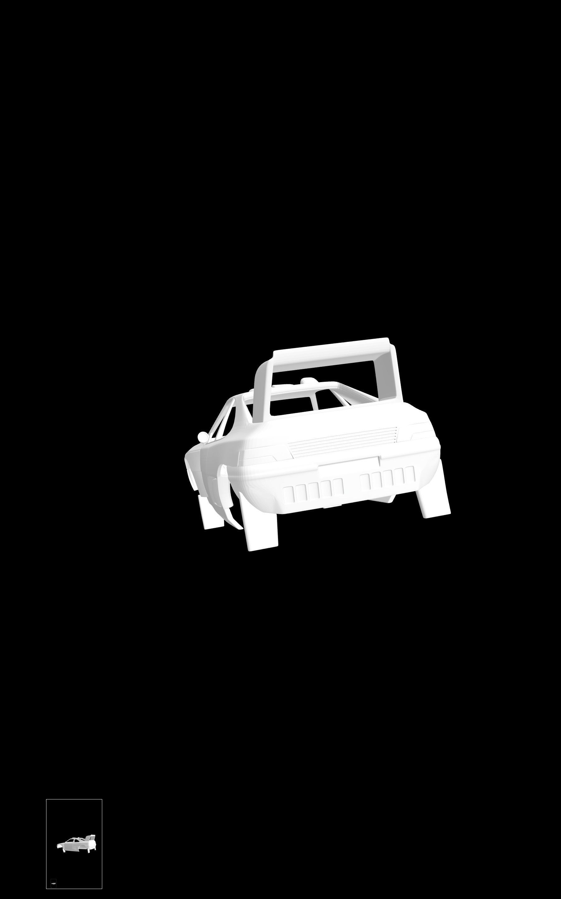 Peugeot 405 T16 3D print model_3