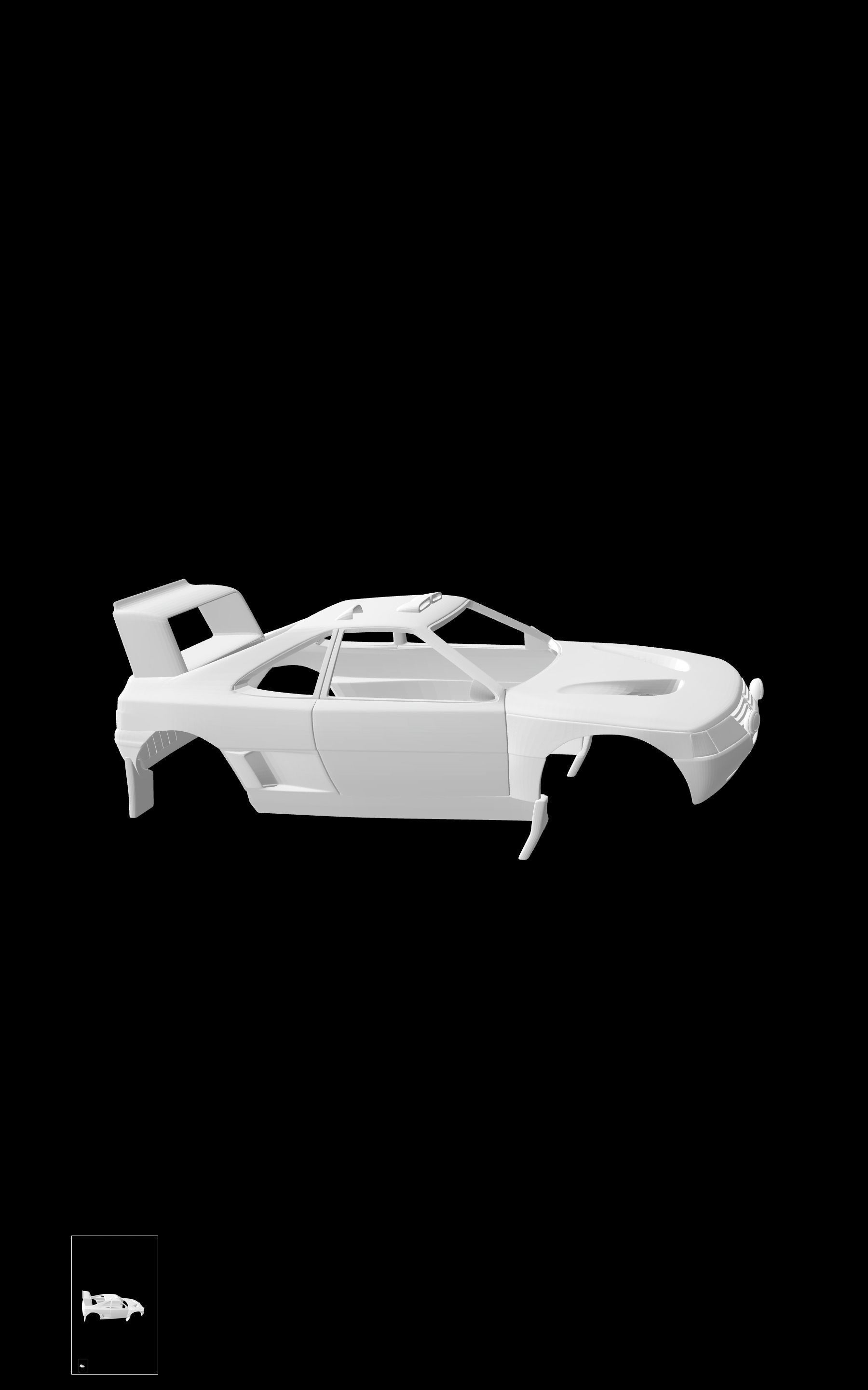 Peugeot 405 T16 3D print model_7