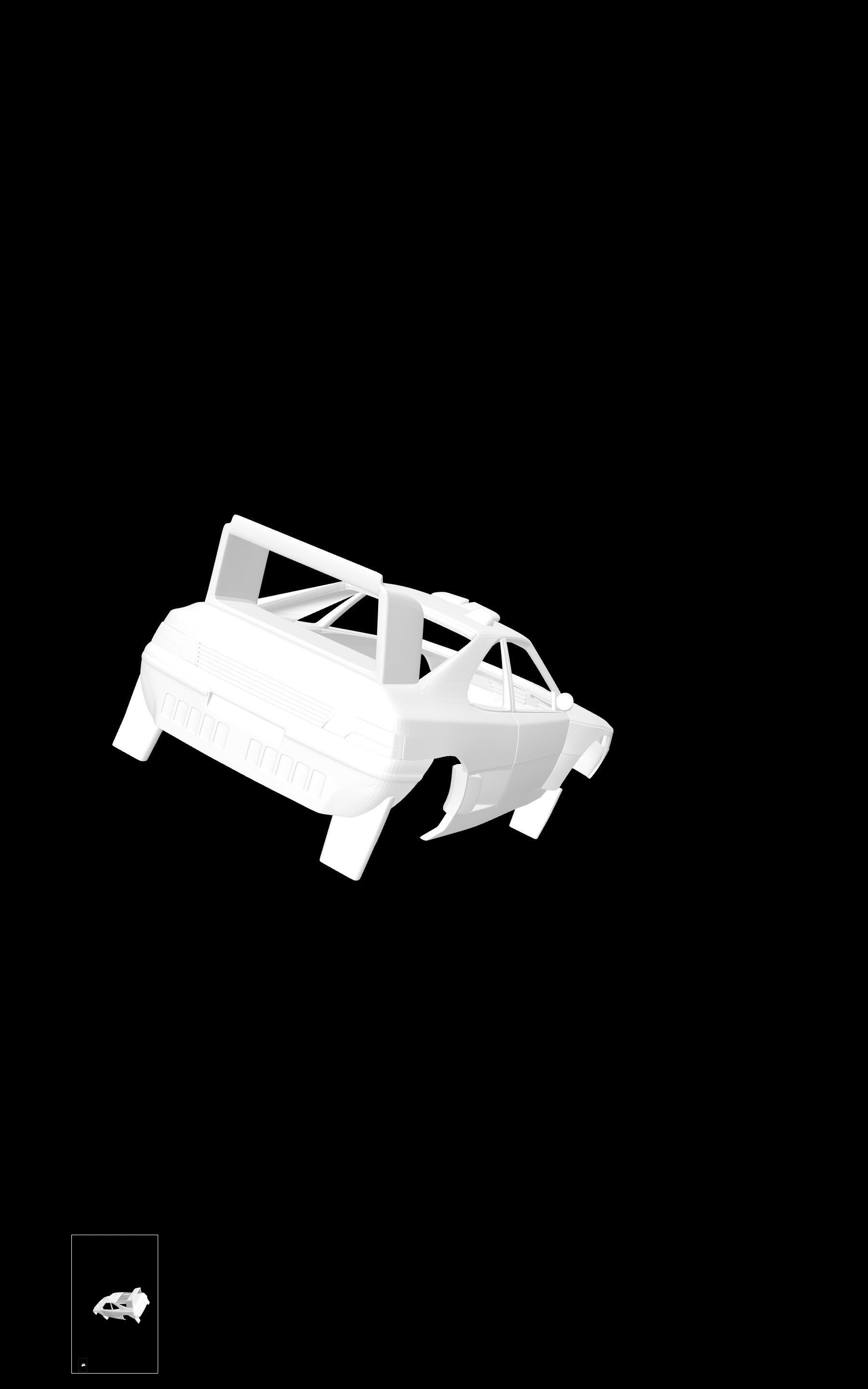 Peugeot 405 T16 3D print model_5