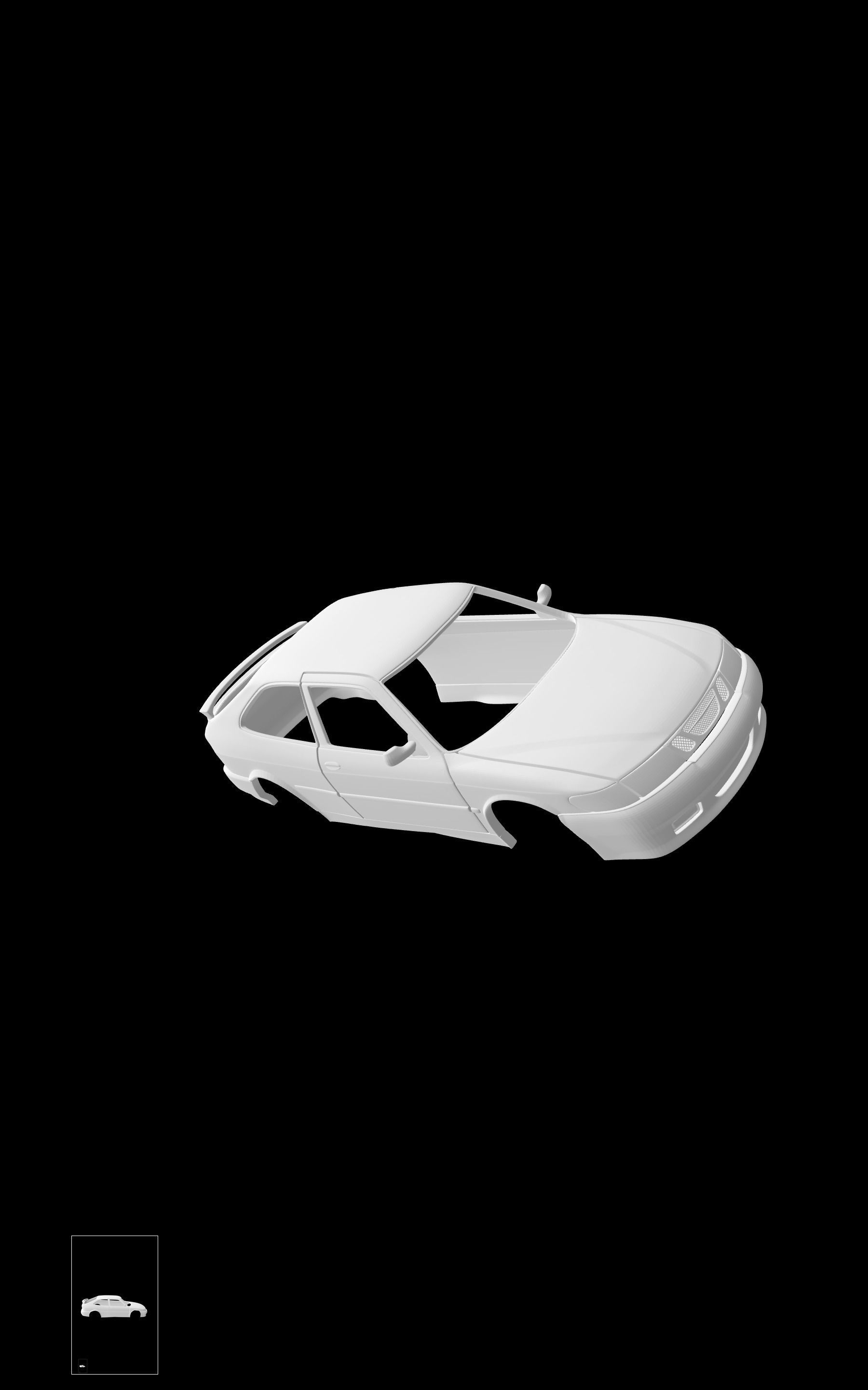 SAAB 9-3 viggen 3D print model_4