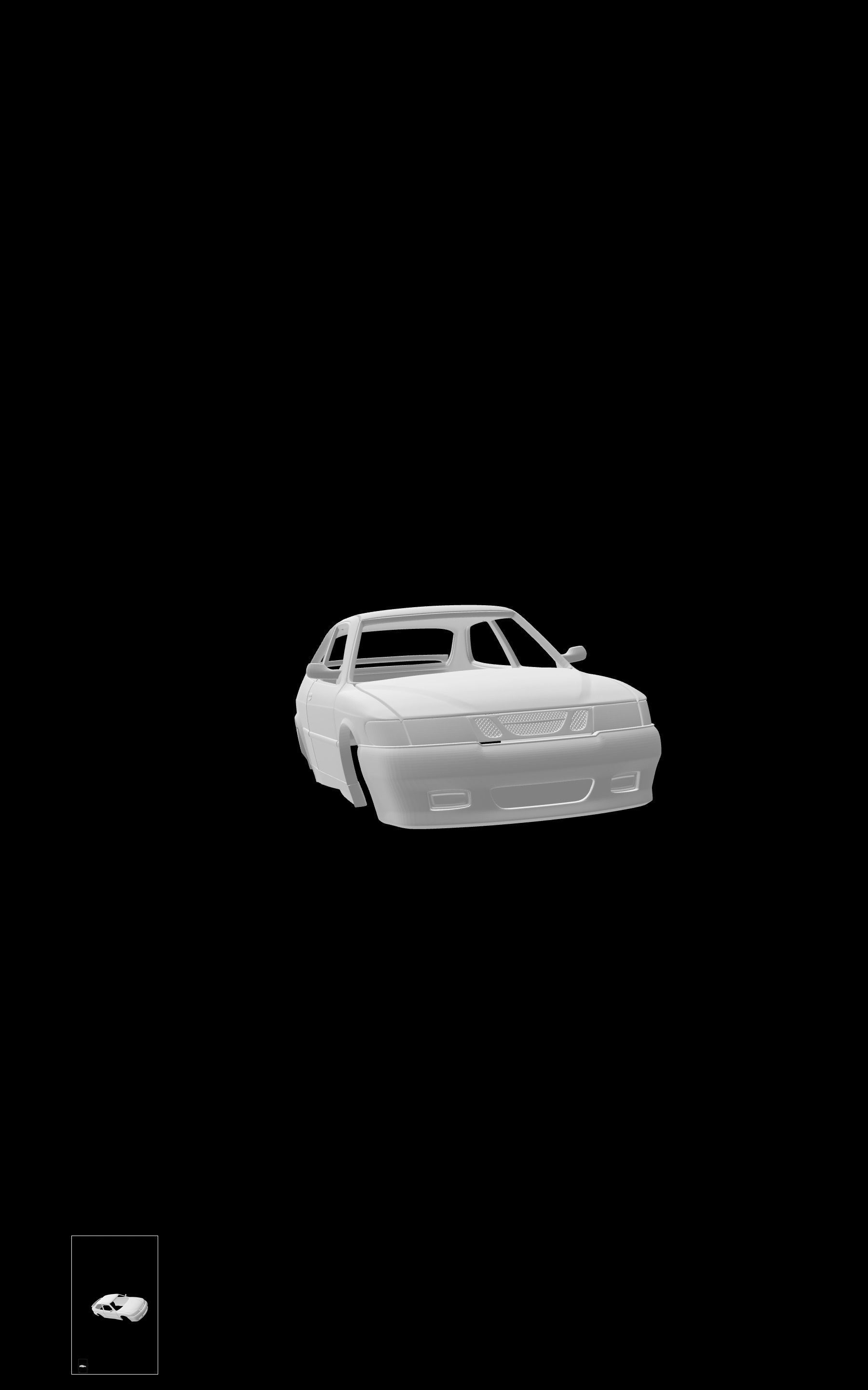 SAAB 9-3 viggen 3D print model_6