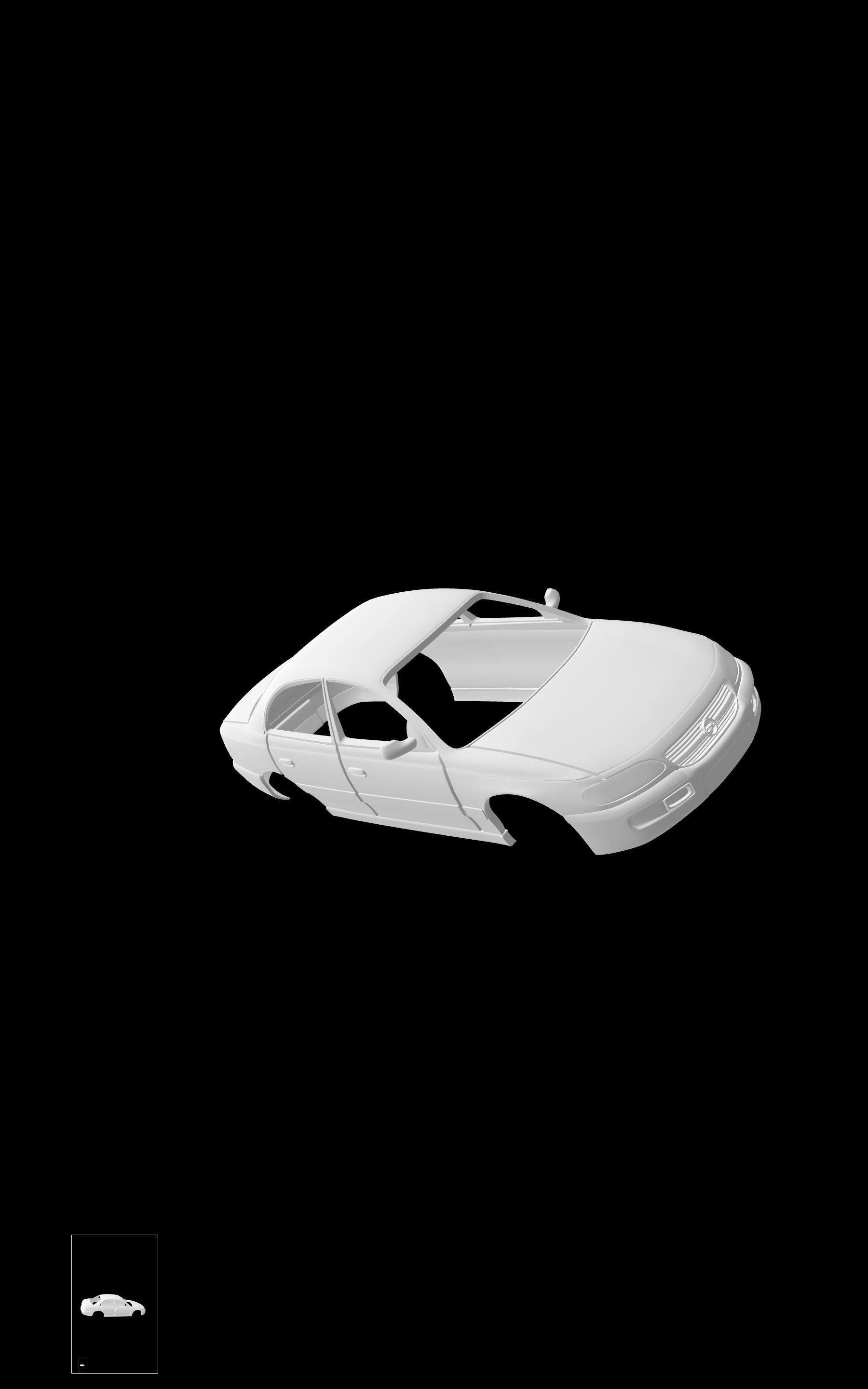 Opel Omega B 3D print model_5