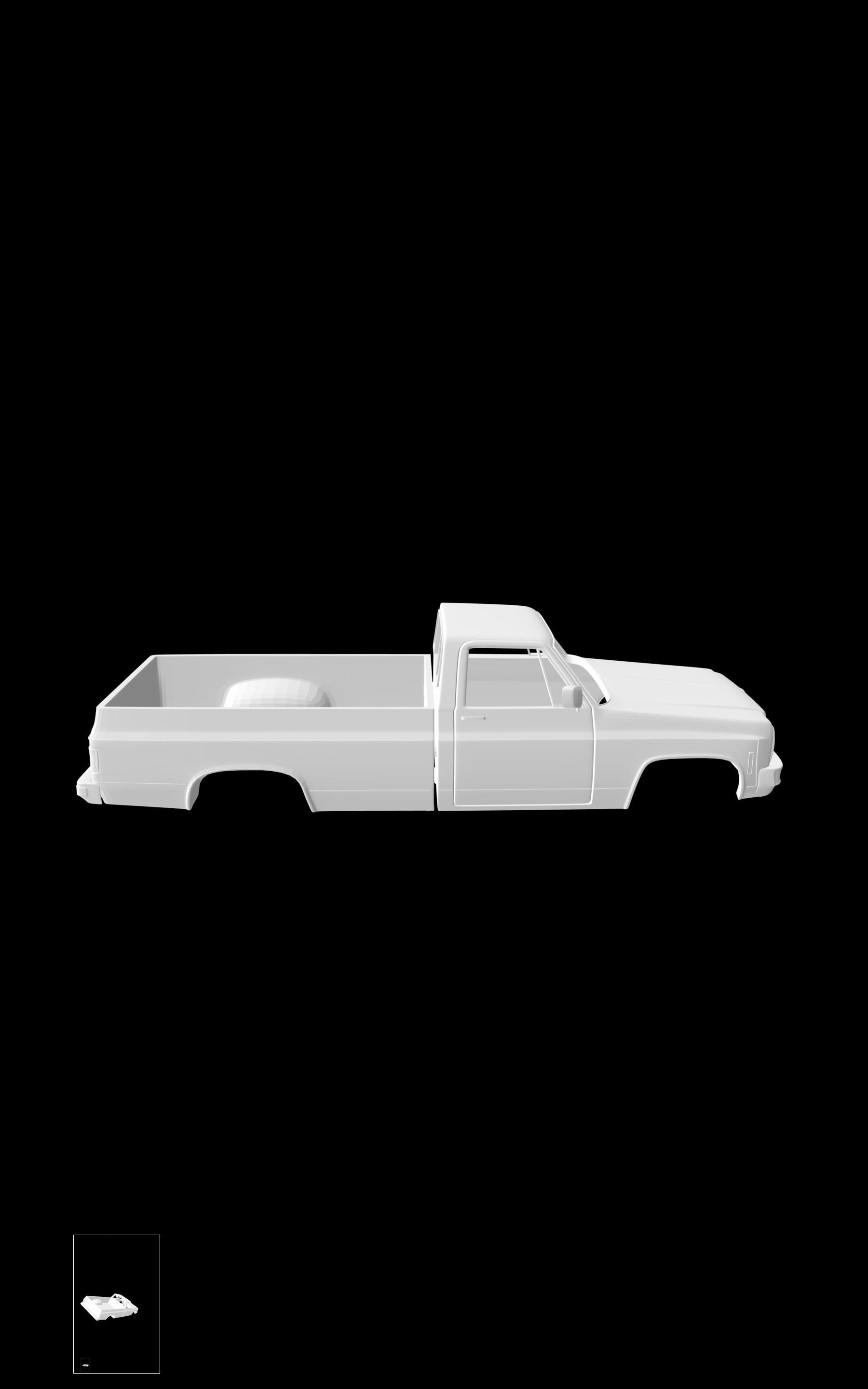Chevrolet CK 1973 3D print model_3