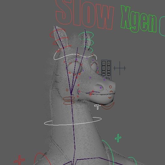 Cartoon Donkey Rigged 3D model_29