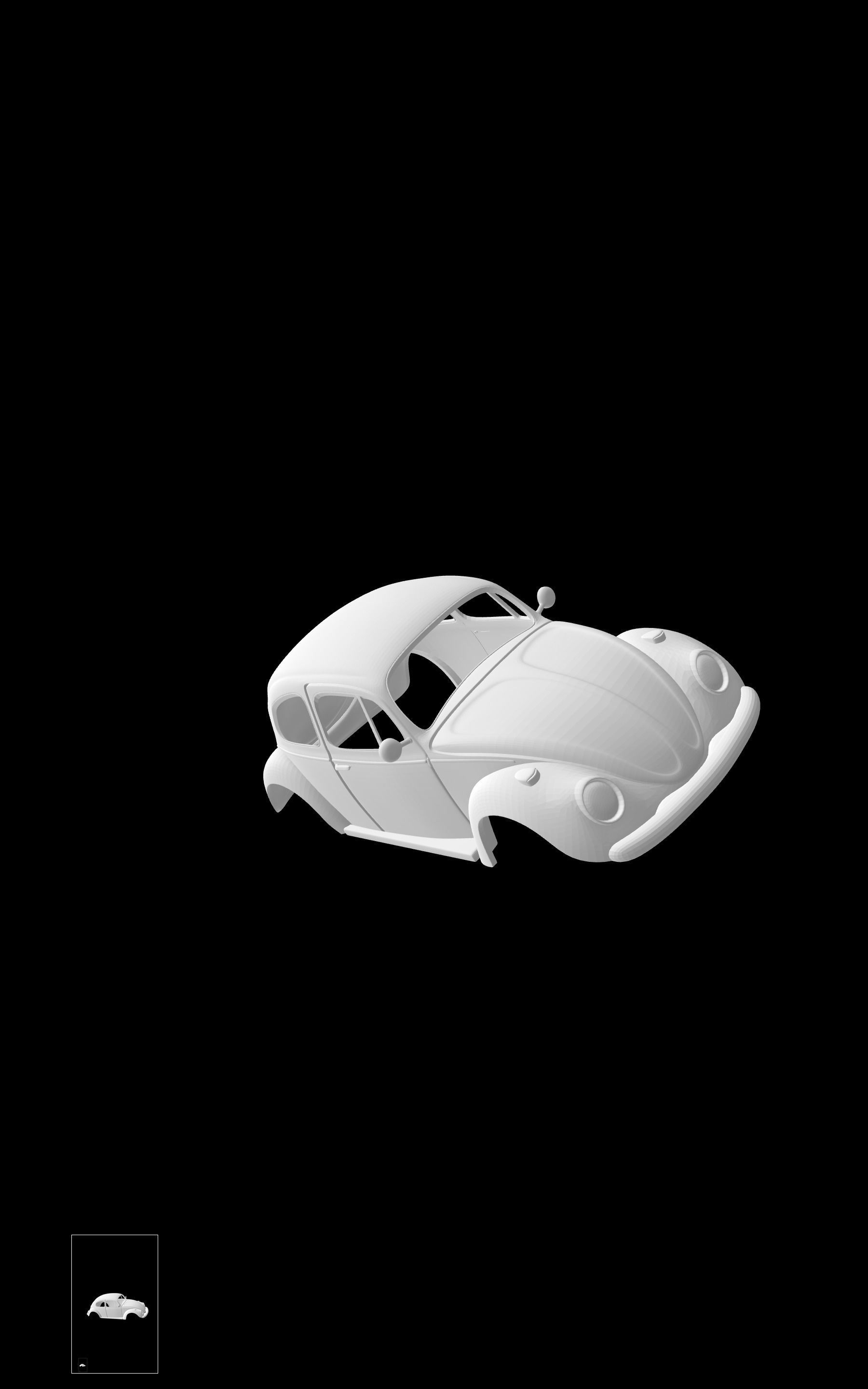 Volkswagen Beetle 3D print model_5