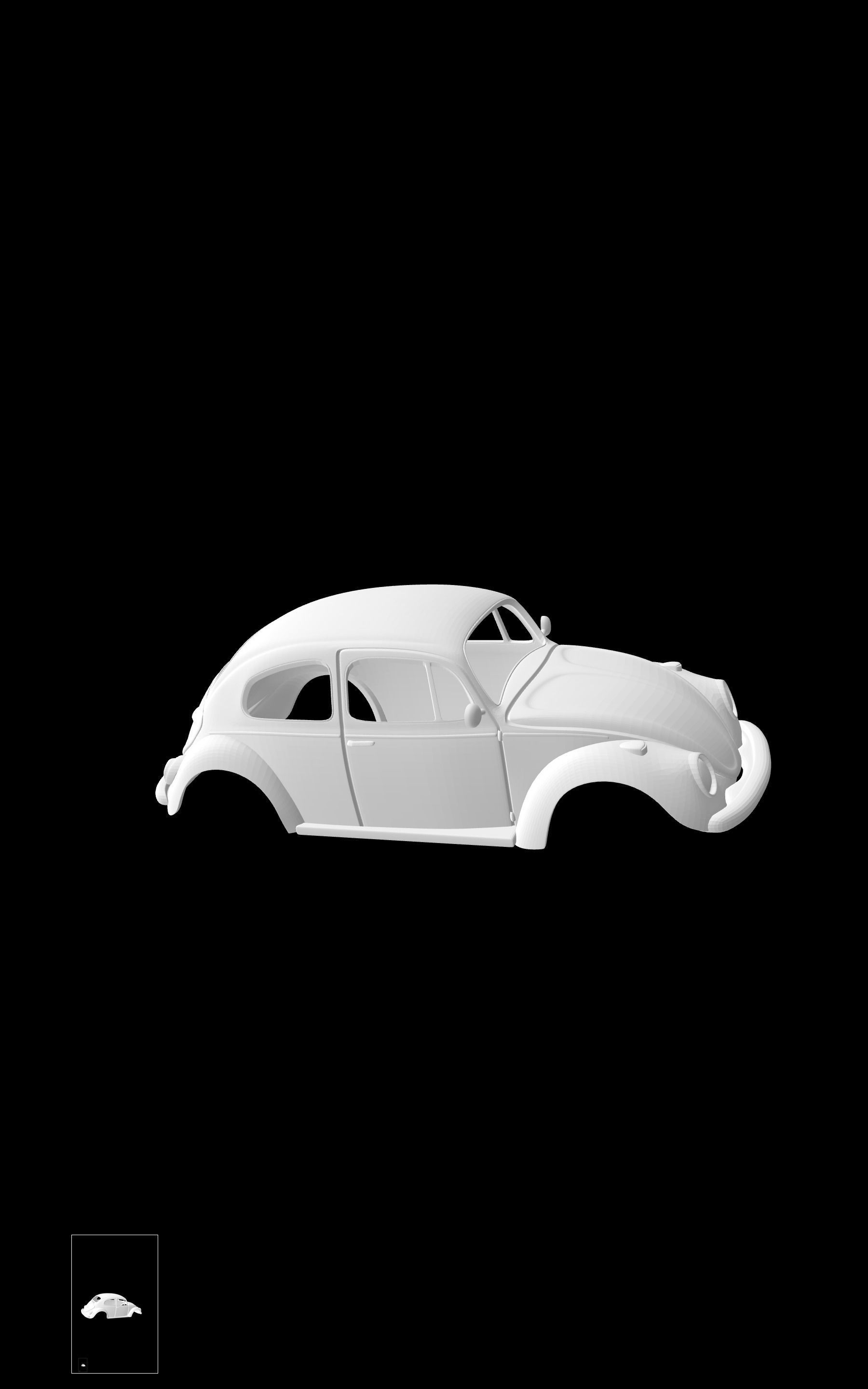 Volkswagen Beetle 3D print model_6