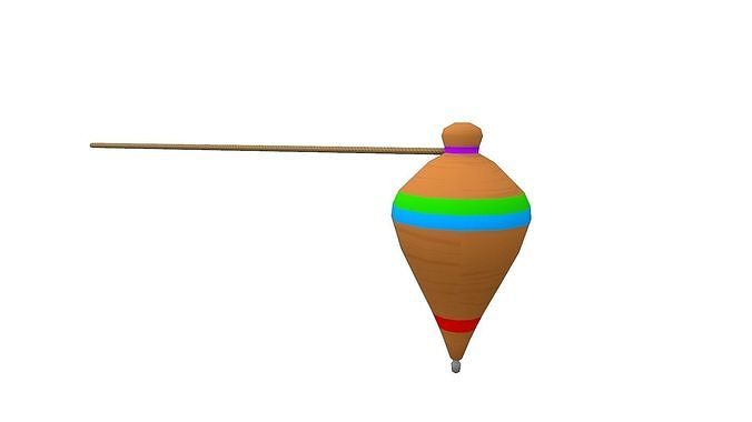 Koma - Spinner Low-poly 3D model