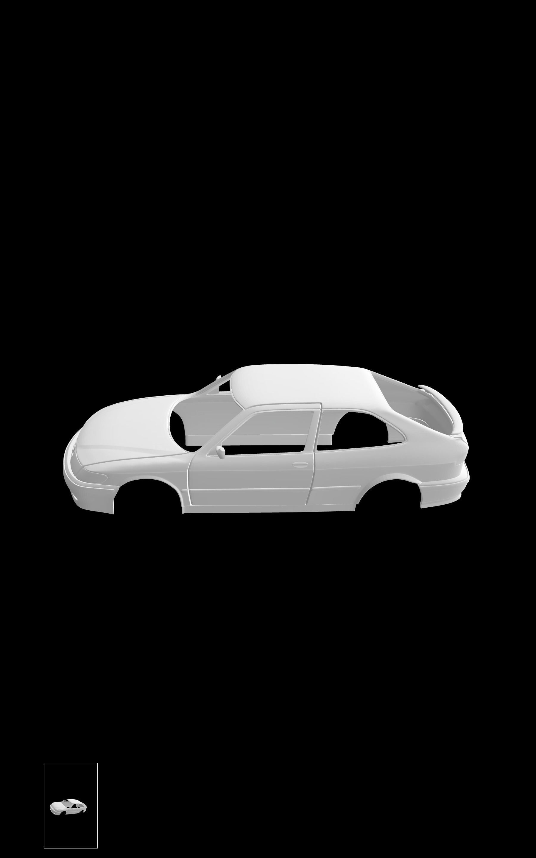SAAB 9-3 Coupe 3D print model_1
