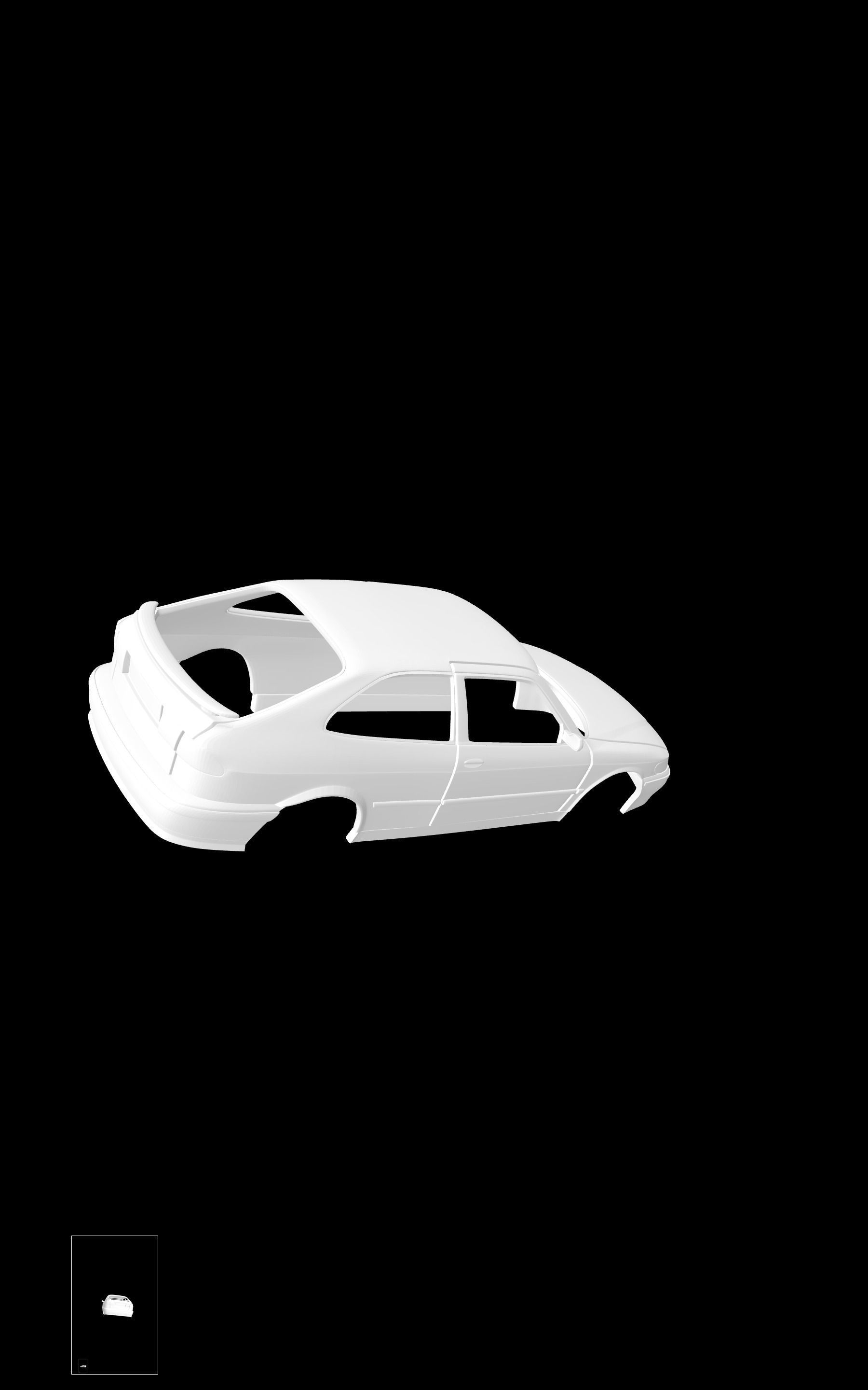 SAAB 9-3 Coupe 3D print model_4