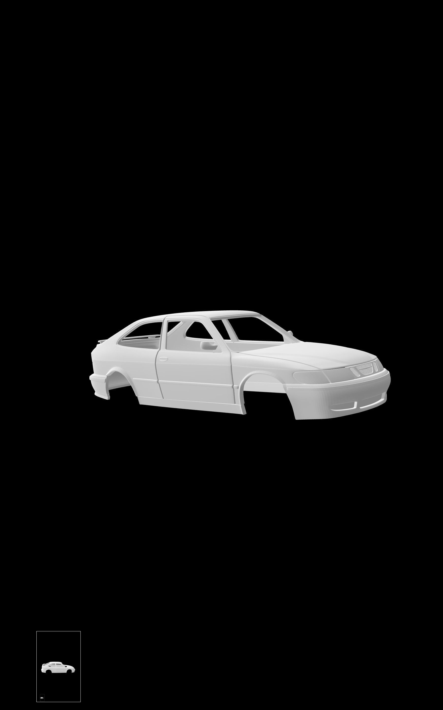 SAAB 9-3 Coupe 3D print model_6