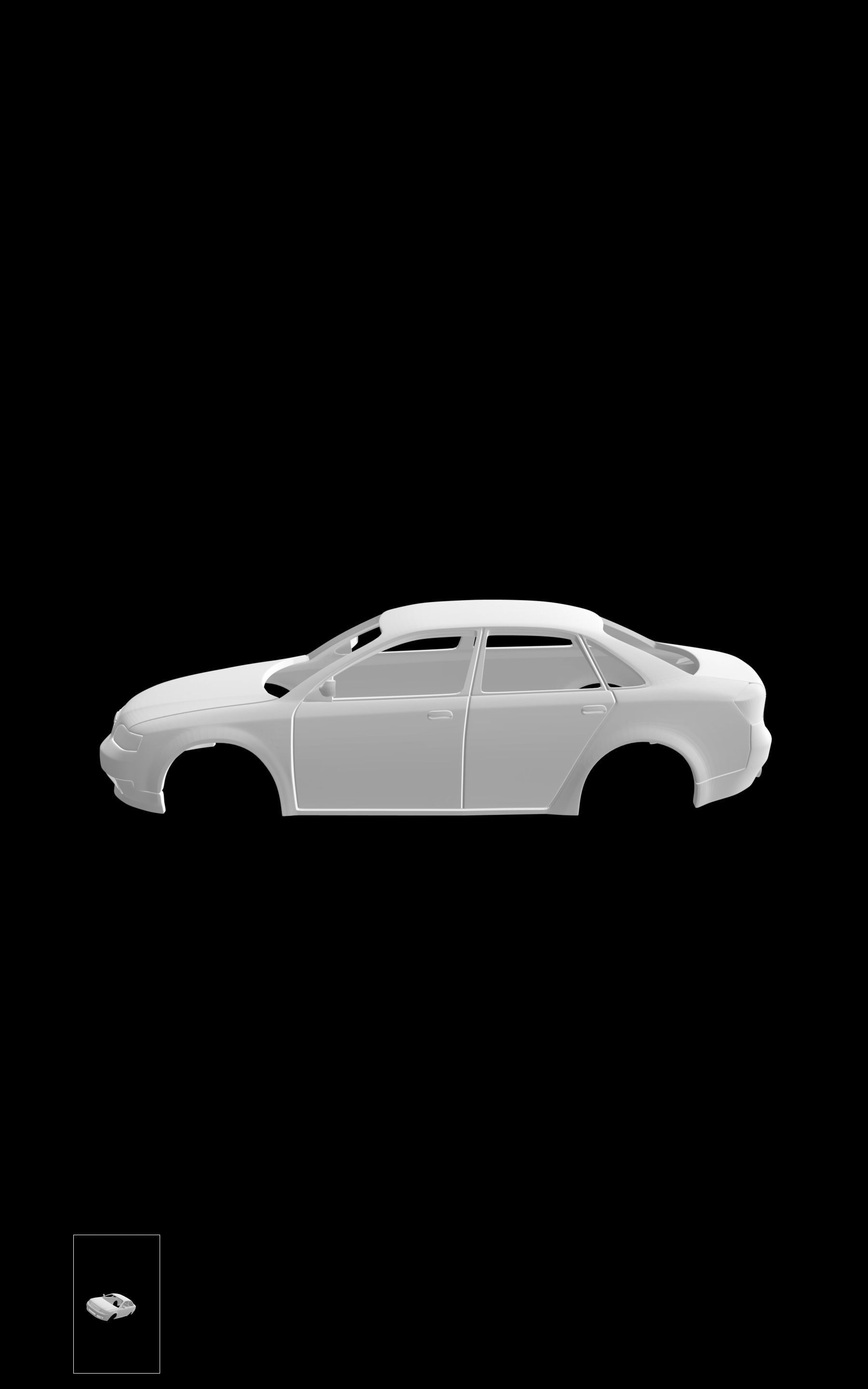 Audi A4 B6 3D print model_1