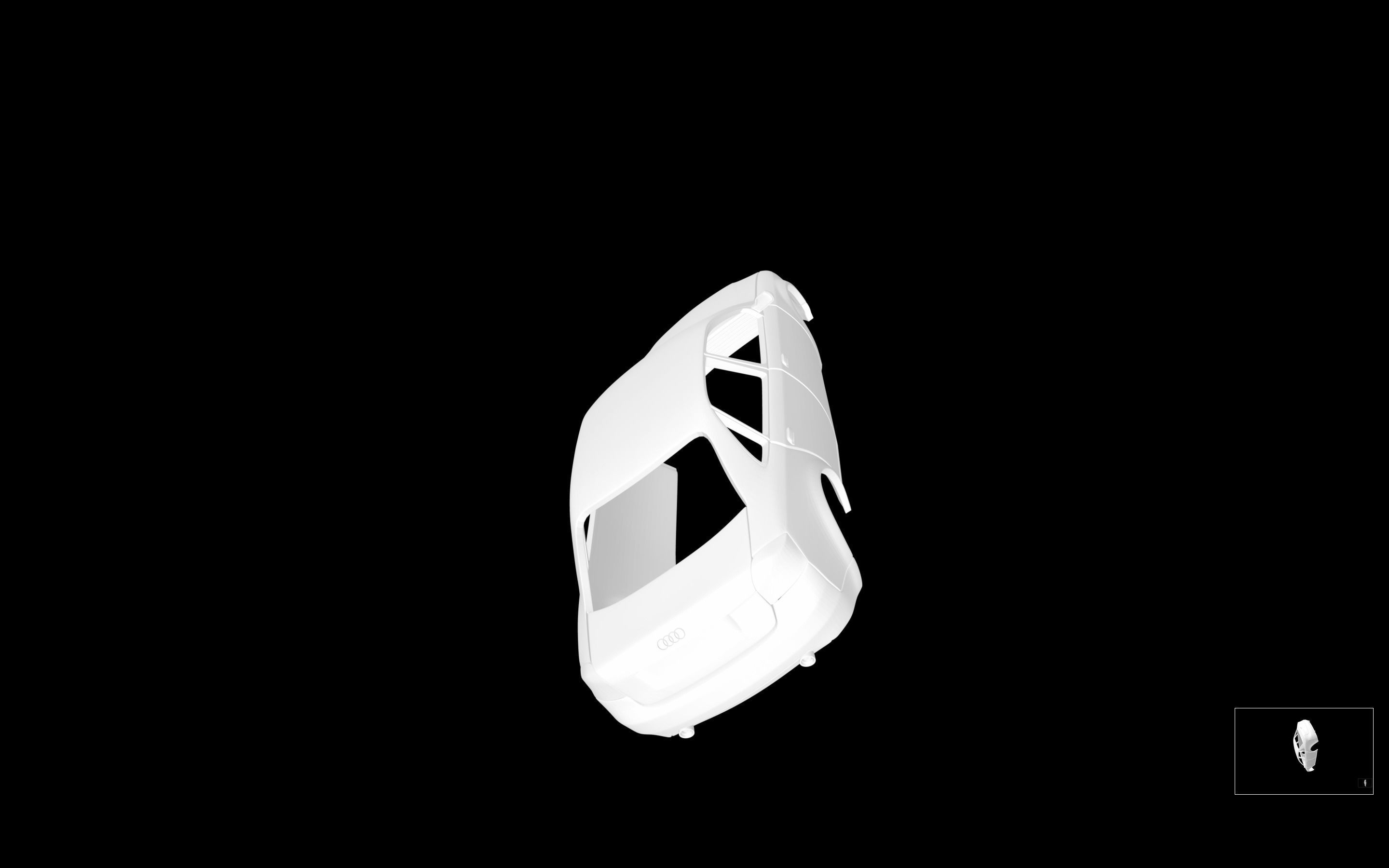 Audi A4 B6 3D print model_3