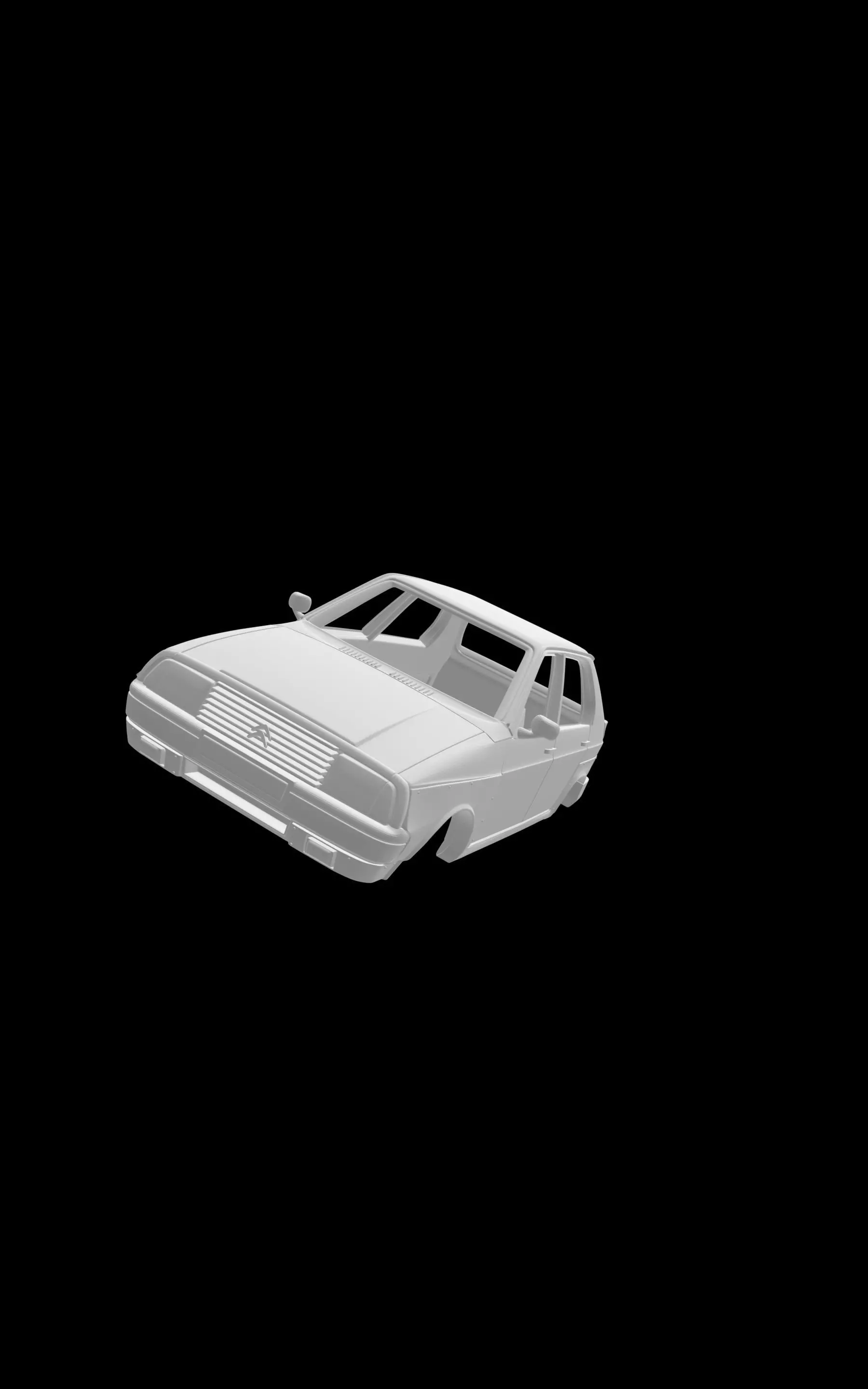 Citroen visa Chrono 3D print model_0