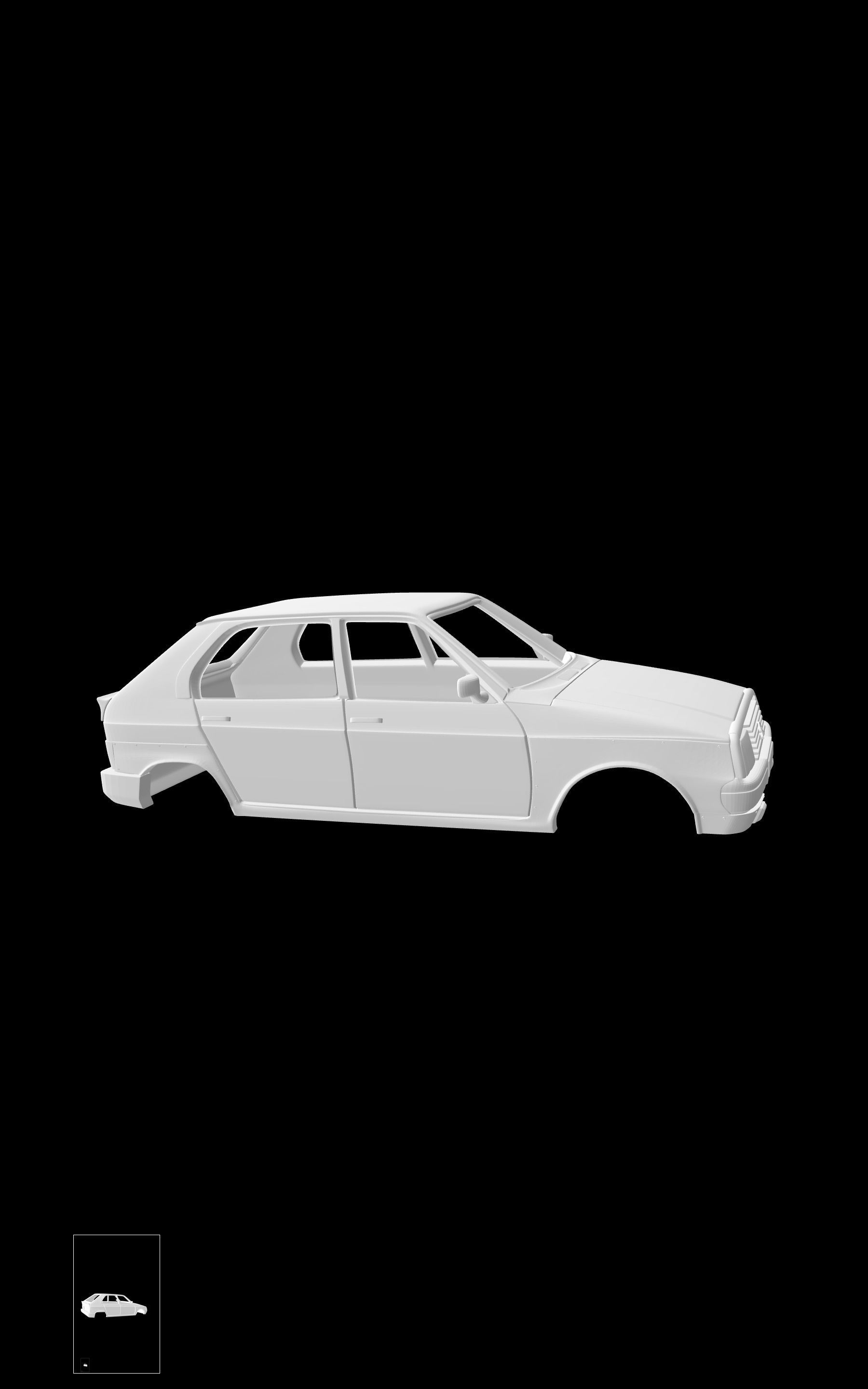 Citroen visa Chrono 3D print model_5