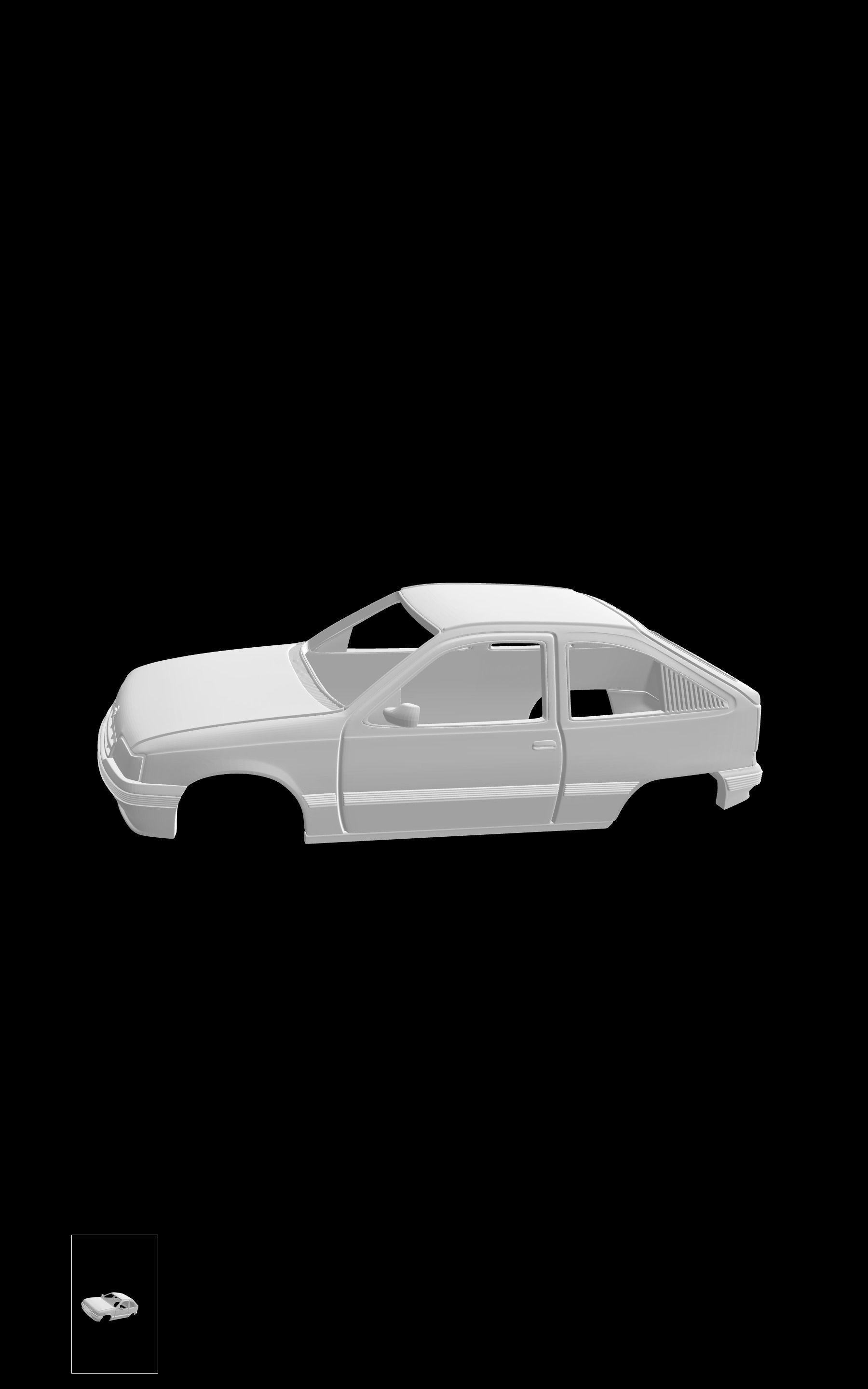 Opel Kadett E 3D print model_1