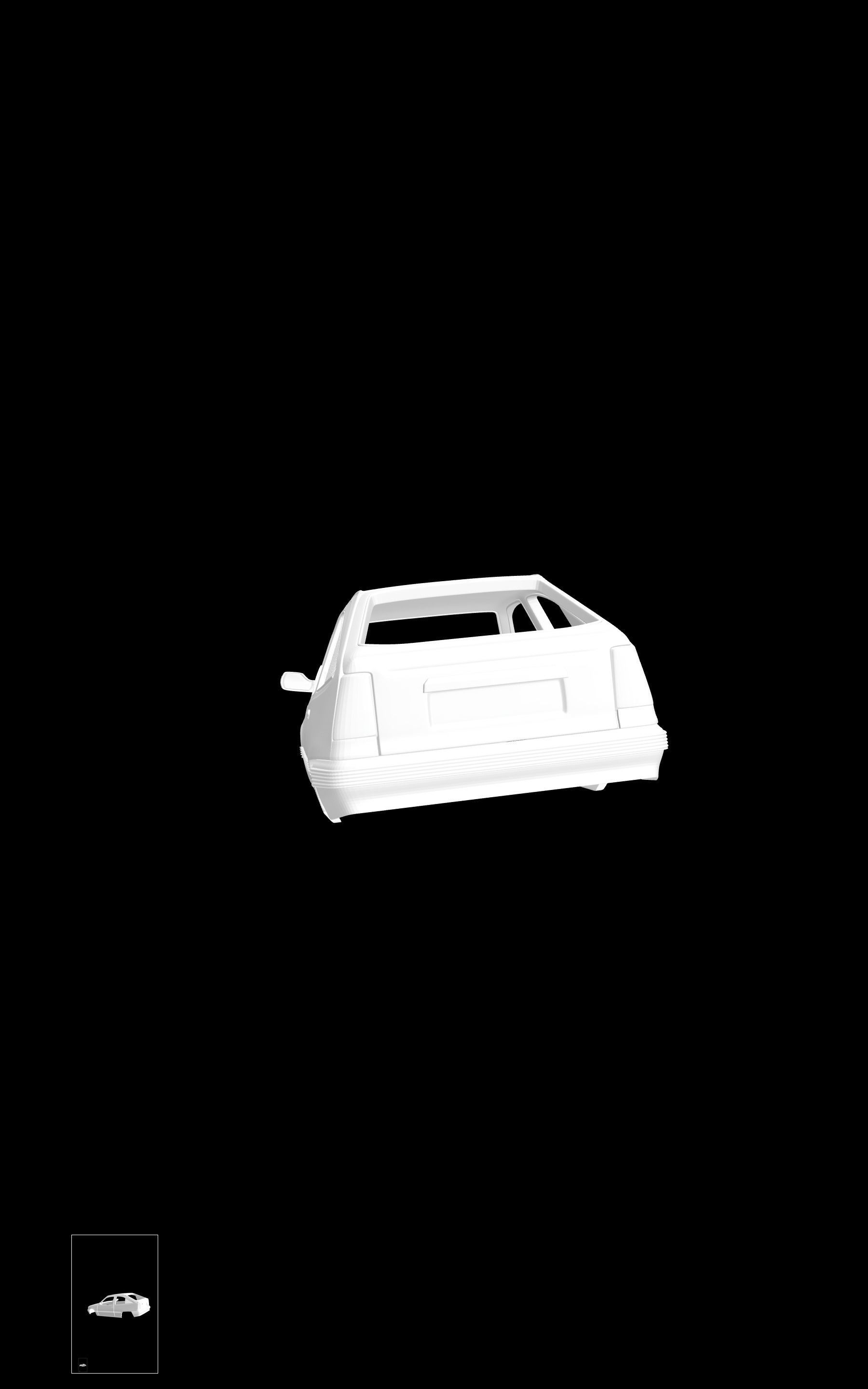 Opel Kadett E 3D print model_3