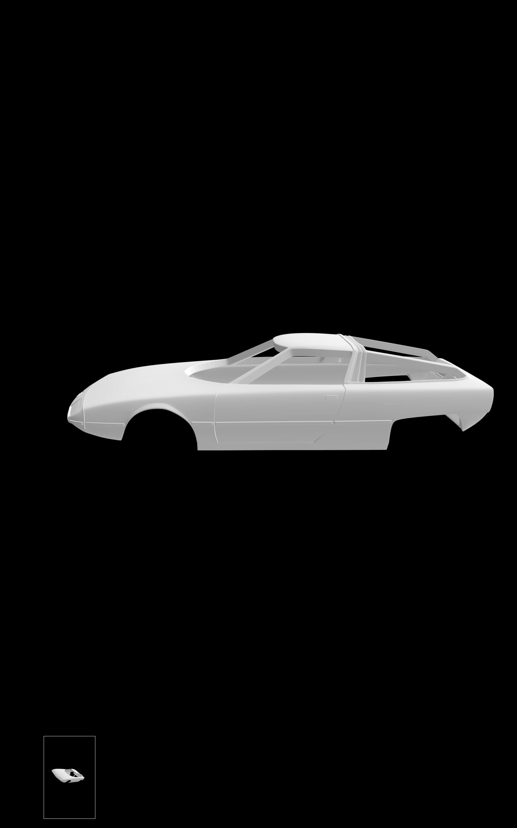Citroen GS Camargue 3D print model_1