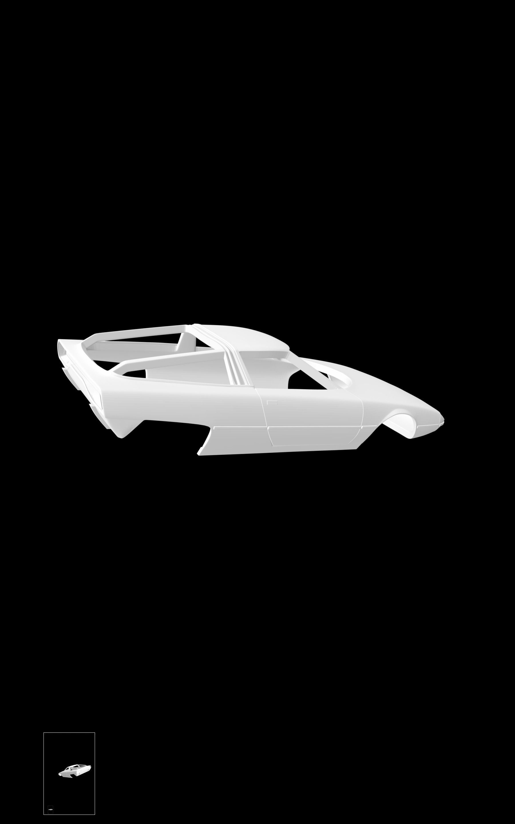 Citroen GS Camargue 3D print model_3