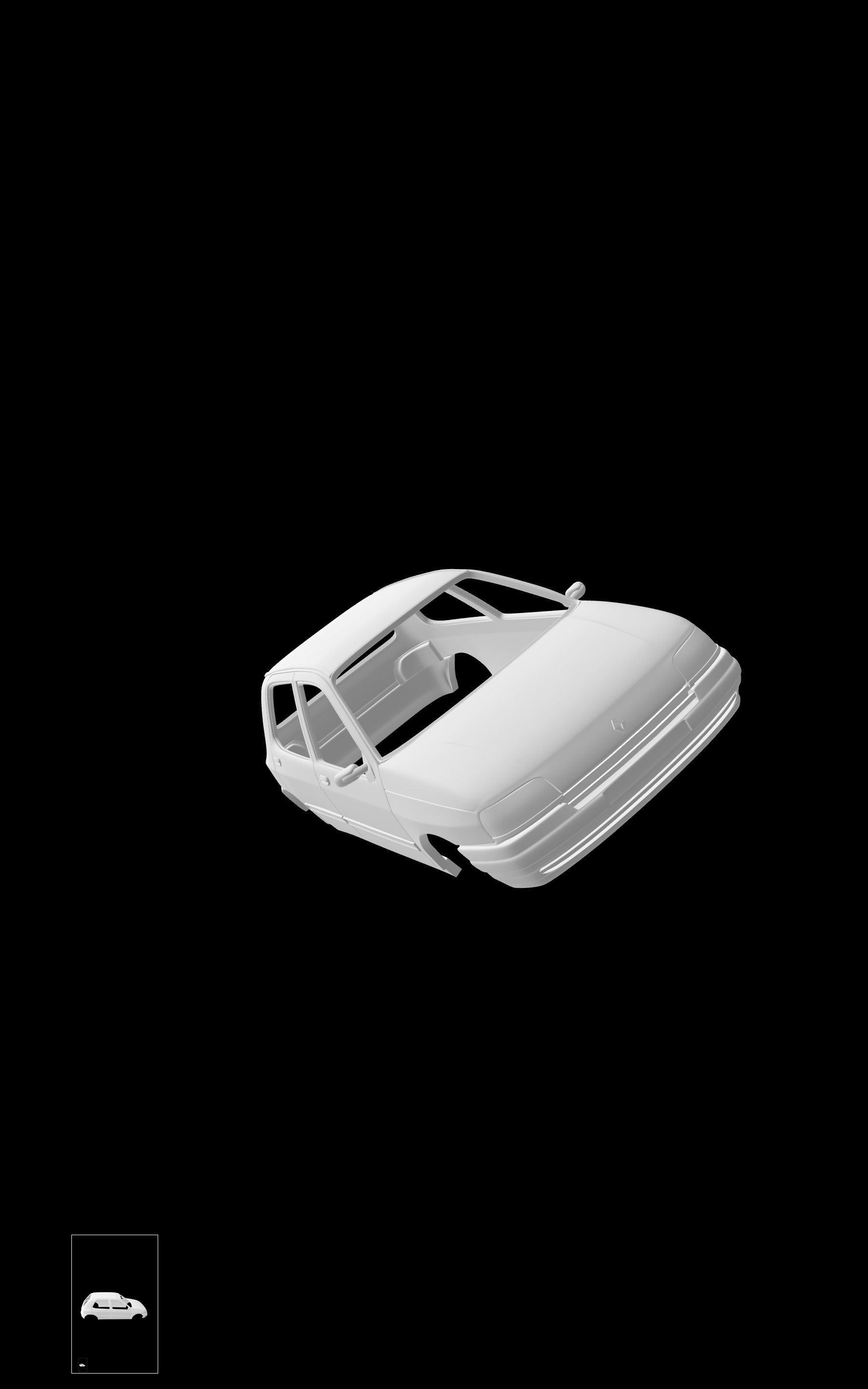 Renault clio 5doors 3D print model_5