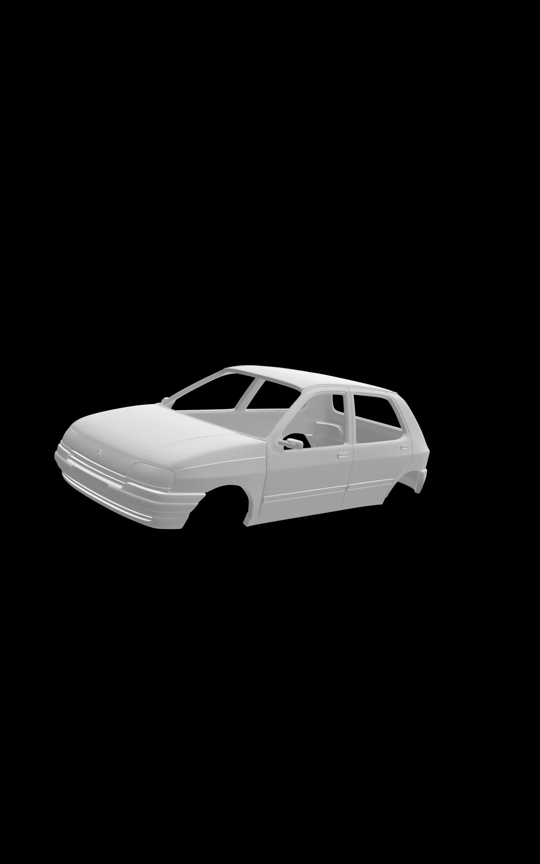 Renault clio 5doors 3D print model_0