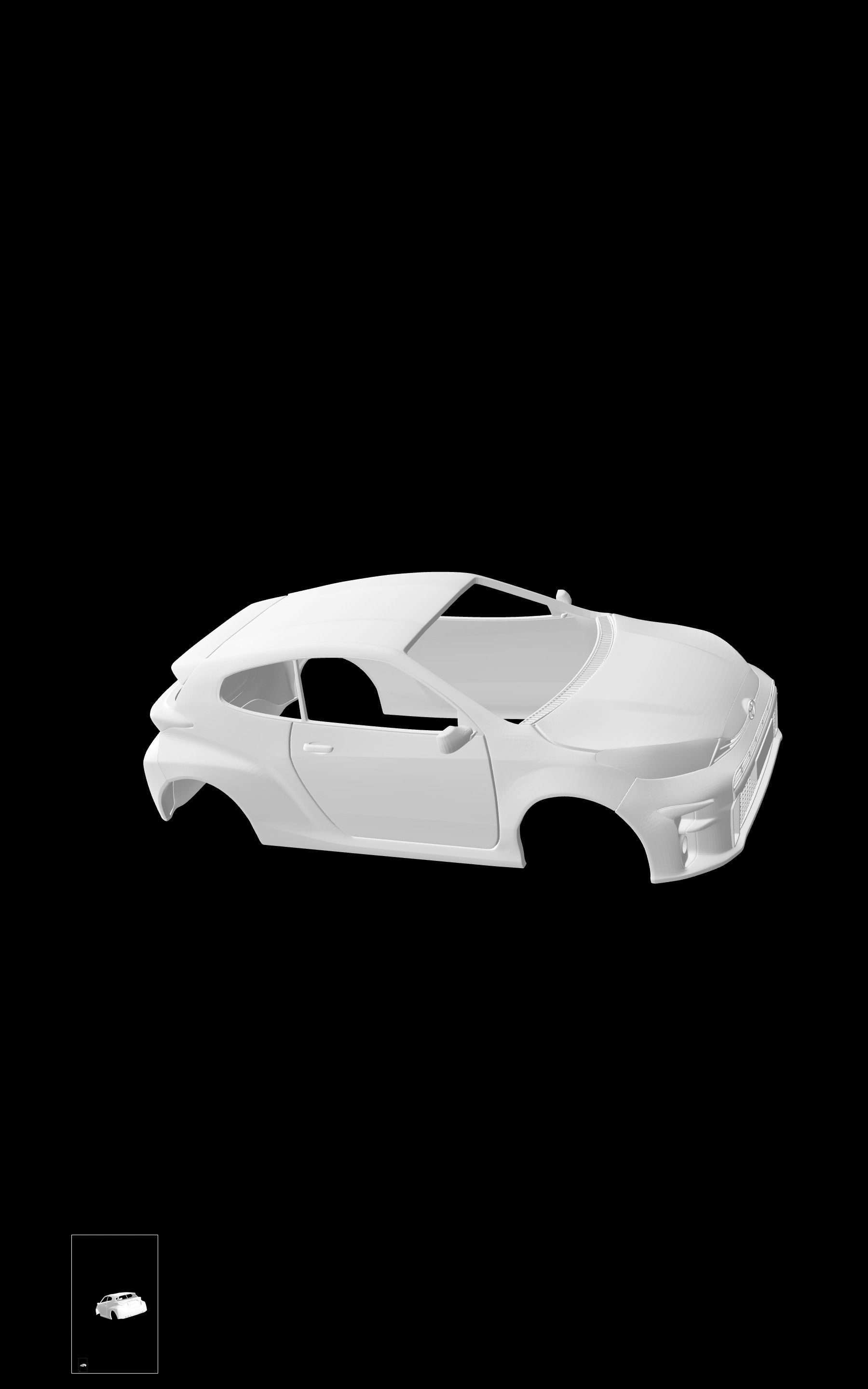 Toyota Yaris GR 3D print model_4