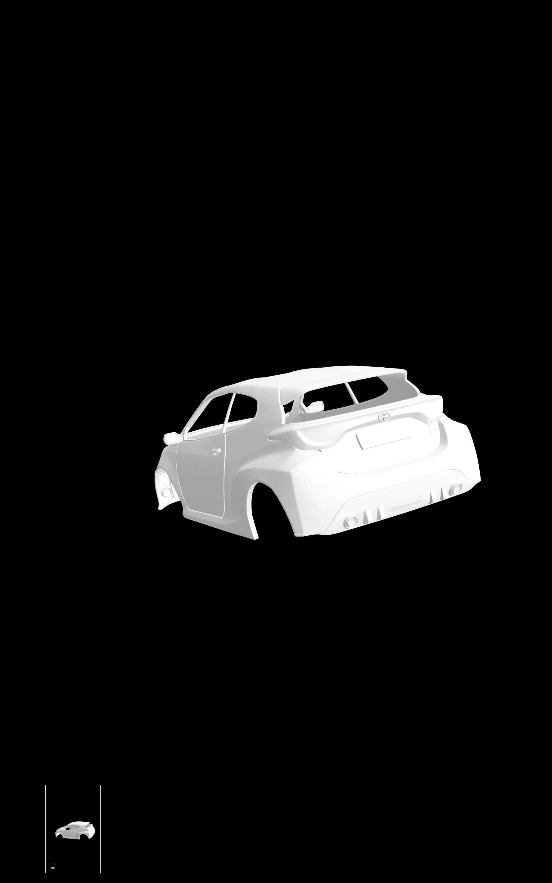 Toyota Yaris GR 3D print model_3