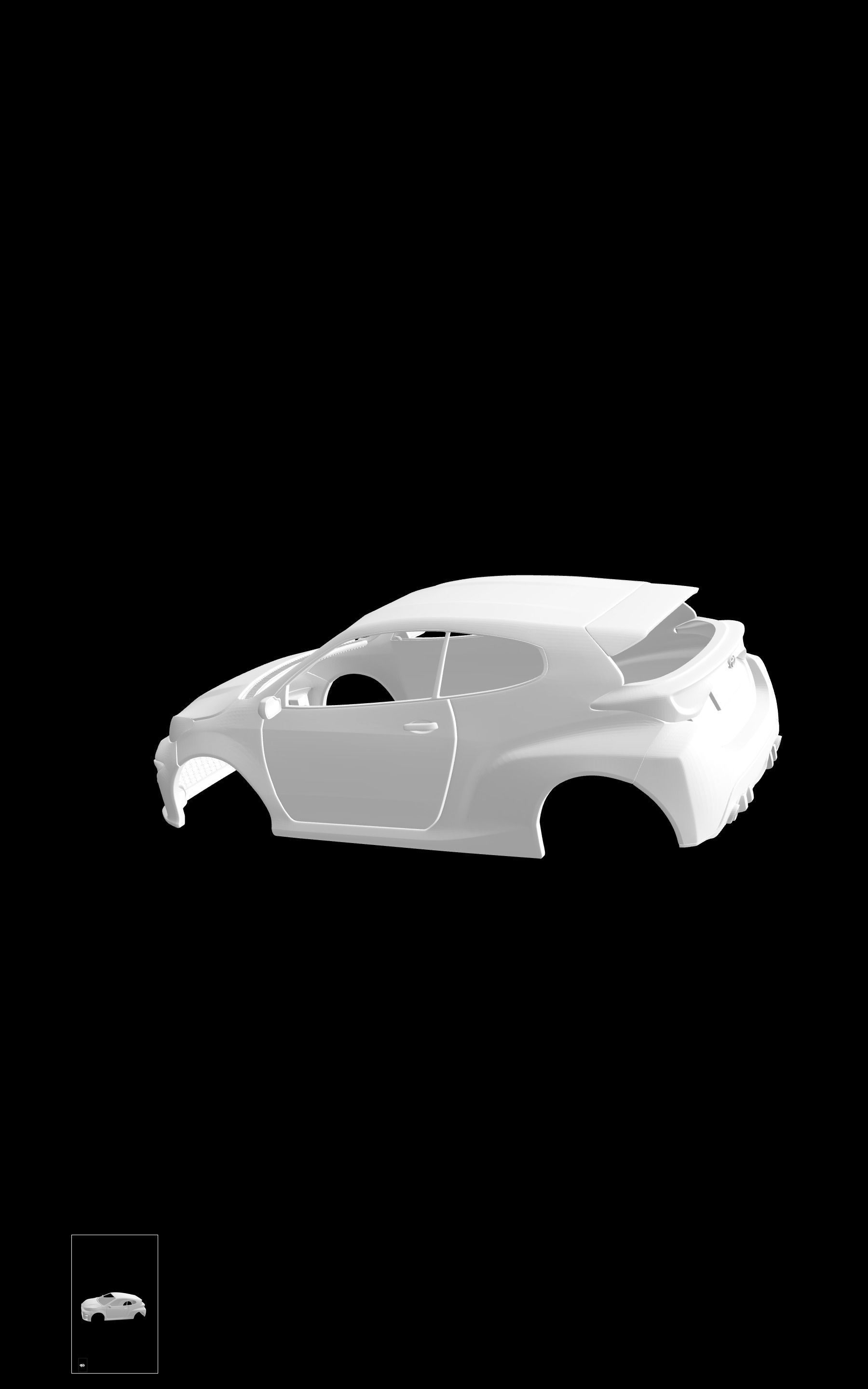 Toyota Yaris GR 3D print model_2