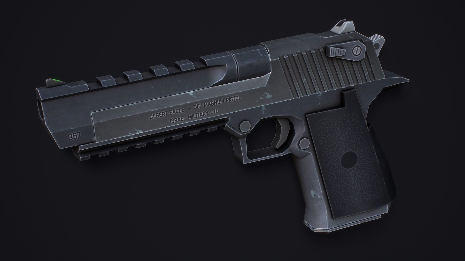 3D model Desert Eagle Pistol - Low Poly Game Ready VR / AR / low-poly ...