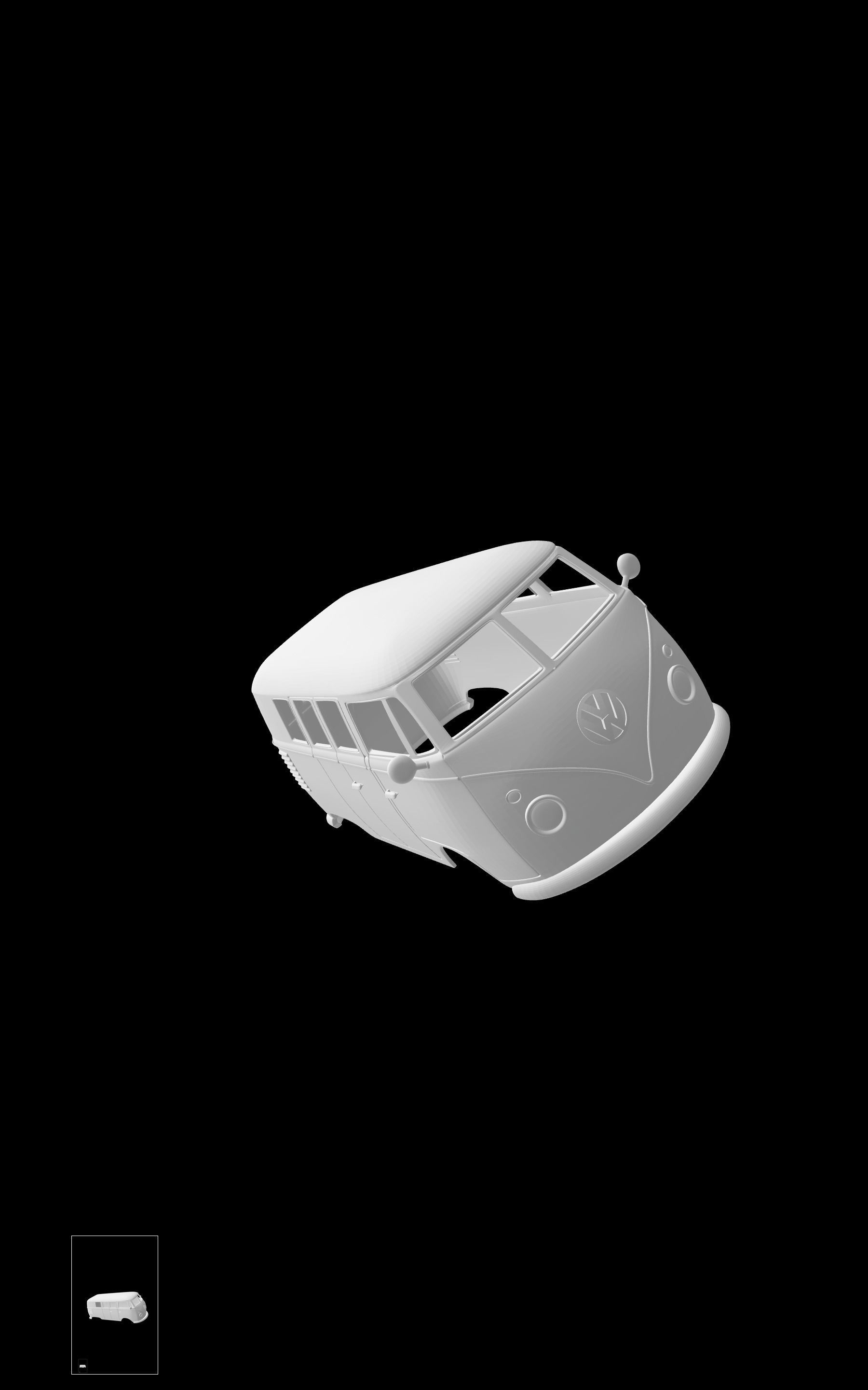 Volkswagen T1 3D print model_7