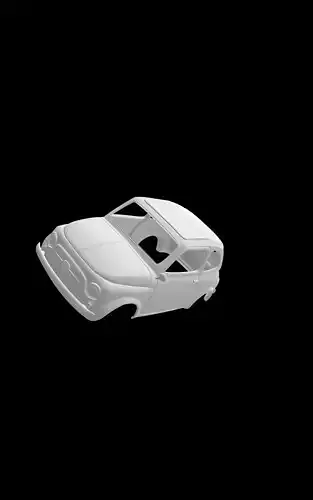 Fiat 500 3D print model