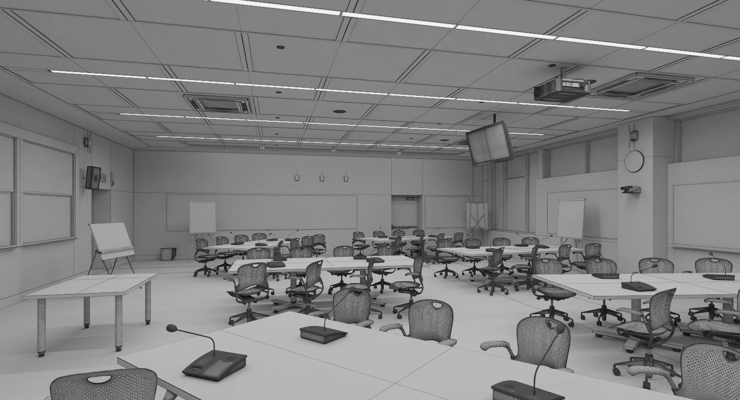 Masterclass Post Graduate Classroom 3D model_12