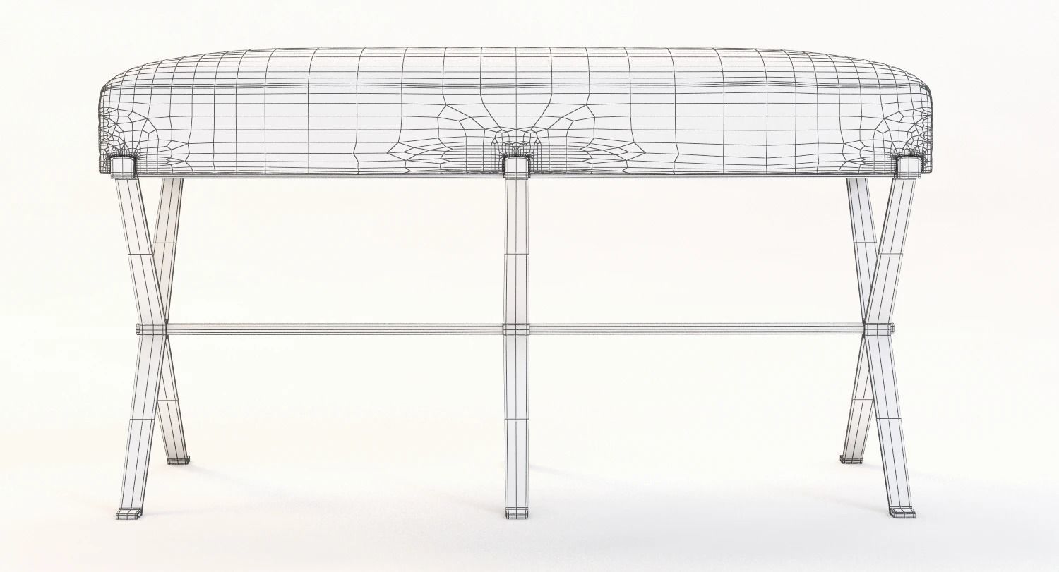 Madame X Bench 3D model_8